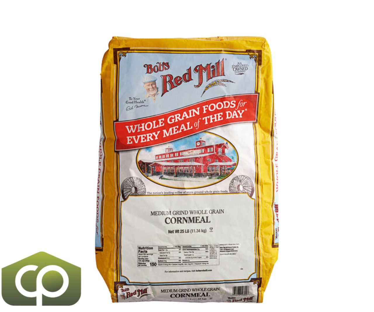Bob's Red Mill 25 lb. (11.34 kg) Medium Grind Cornmeal (60 BAGS/PALLET) - Chicken Pieces