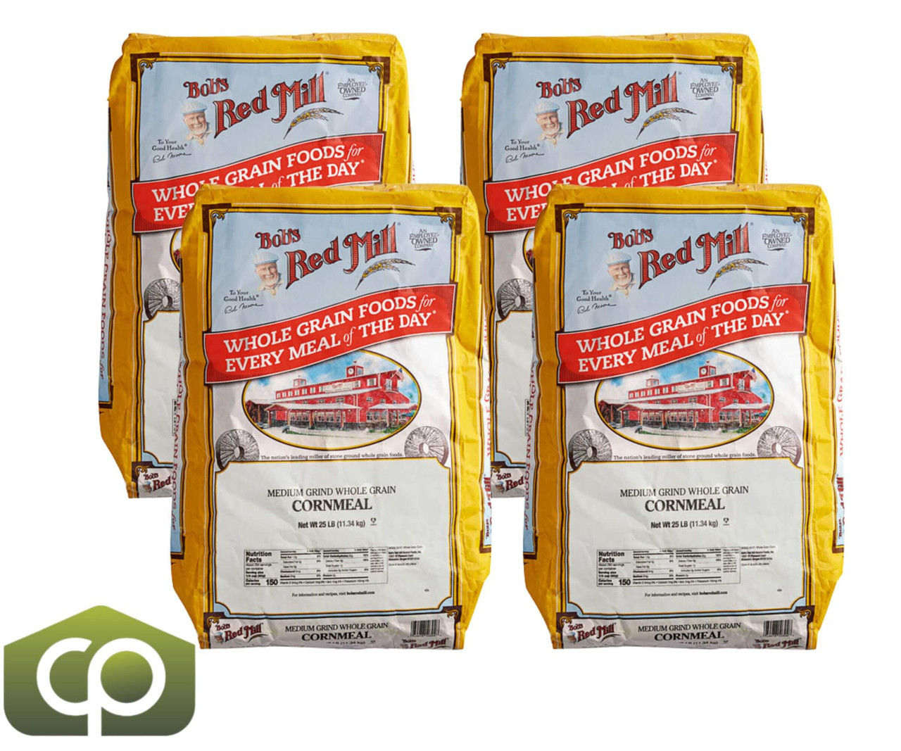 Bob's Red Mill 25 lb. (11.34 kg) Medium Grind Cornmeal (60 BAGS/PALLET) - Chicken Pieces