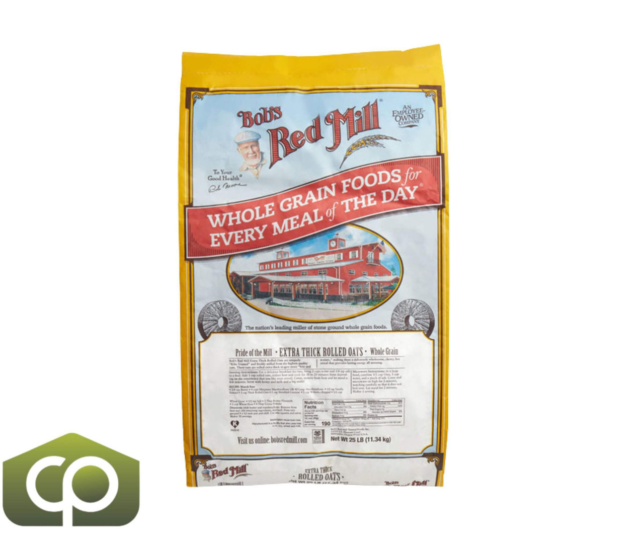 Bob's Red Mill 25 lb. (11.34 kg) Extra-Thick Whole Grain Rolled Oats (60 BAGS/PALLET) - Chicken Pieces