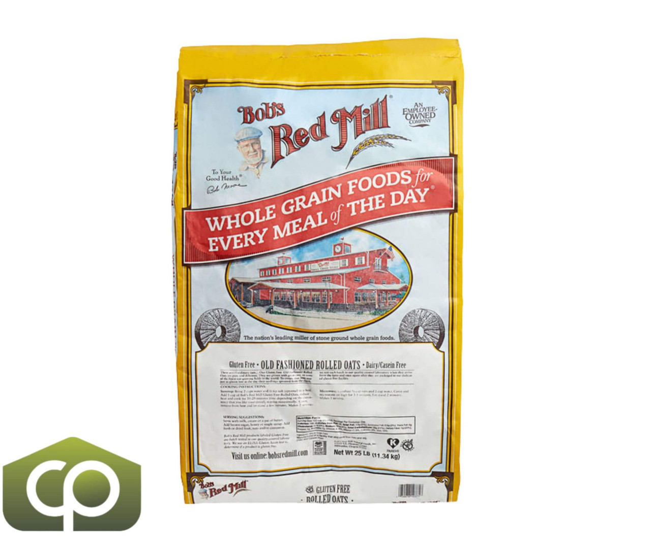 Bob's Red Mill 25 lb. (11.34 kg) Gluten-Free Whole Grain Rolled Oats (60 BAGS/PALLET) - Chicken Pieces