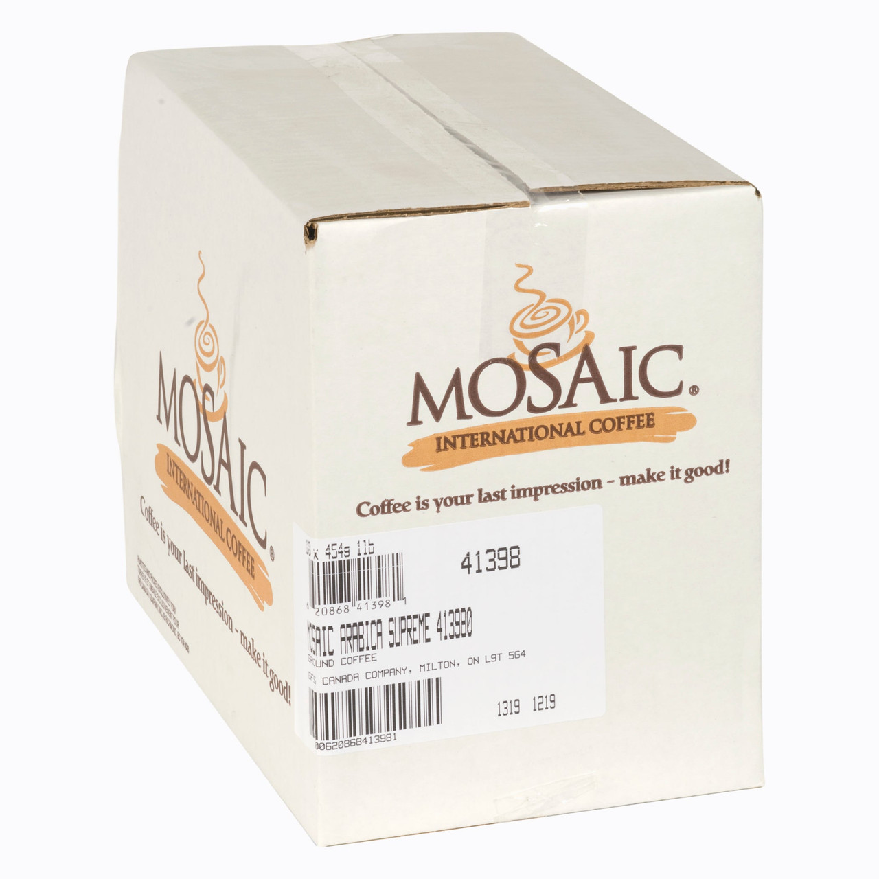 Mosaic Supreme Medium Arabica Coffee Whole Beans 2lbs. (8/CASE)