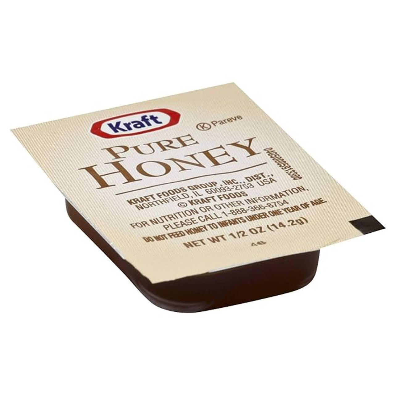 Kraft 0.5 fl. oz. Pure Honey Cup - 200/Case - Disposable Portion Packs of Pure - Chicken Pieces