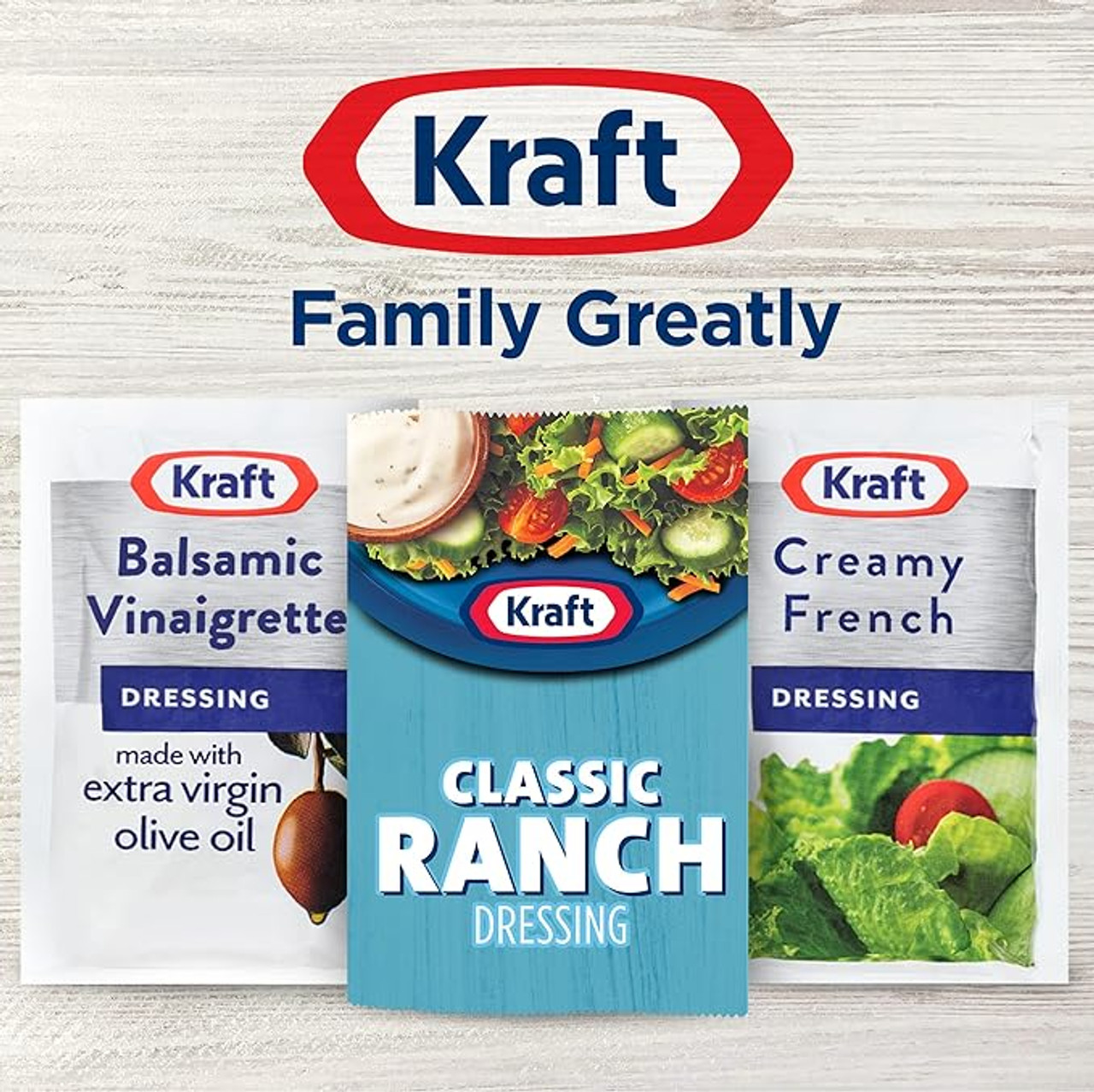 Kraft Ranch Classic Blend of Creamy Perfection Dressing Packet 1.5 oz. 60/Case - Chicken Pieces