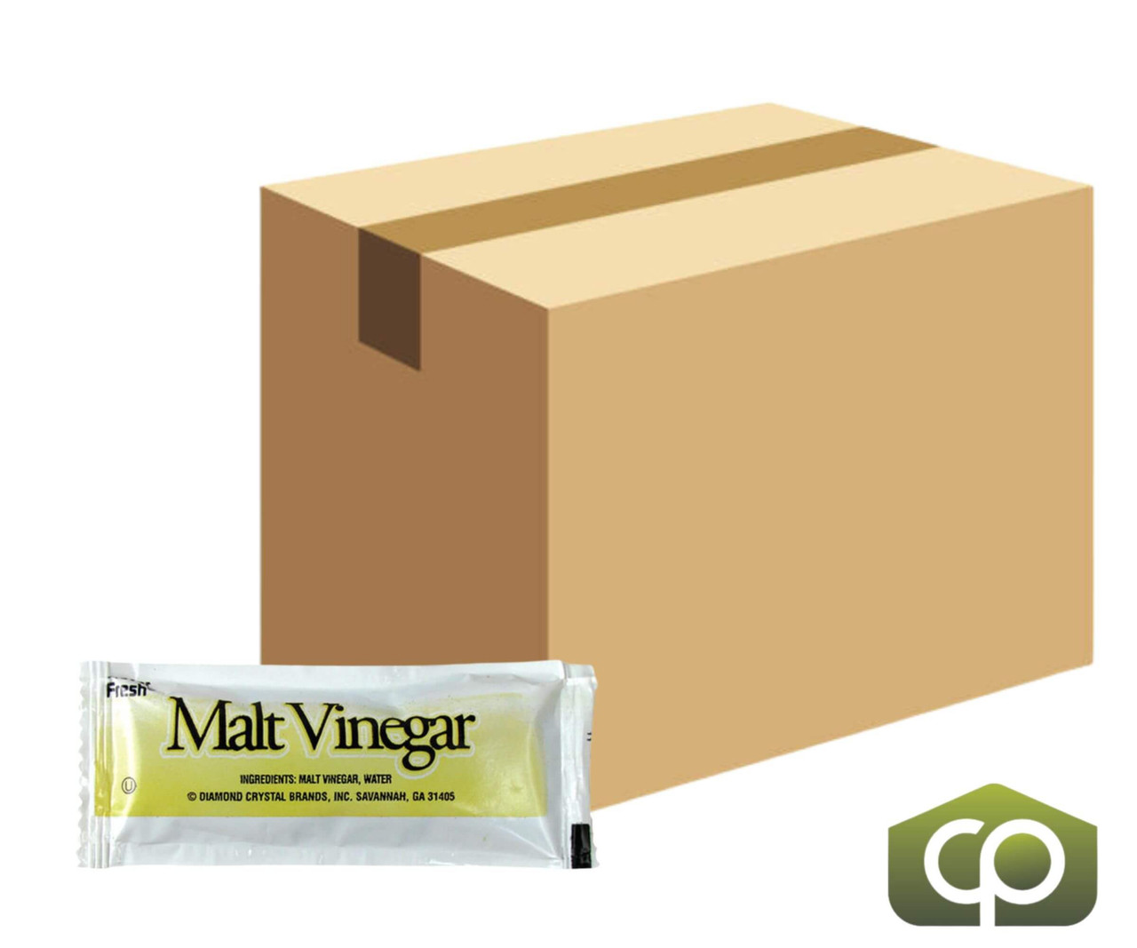 Malt Vinegar Portion Packets 9 Grams (200/Case), Perfect for Fast Food