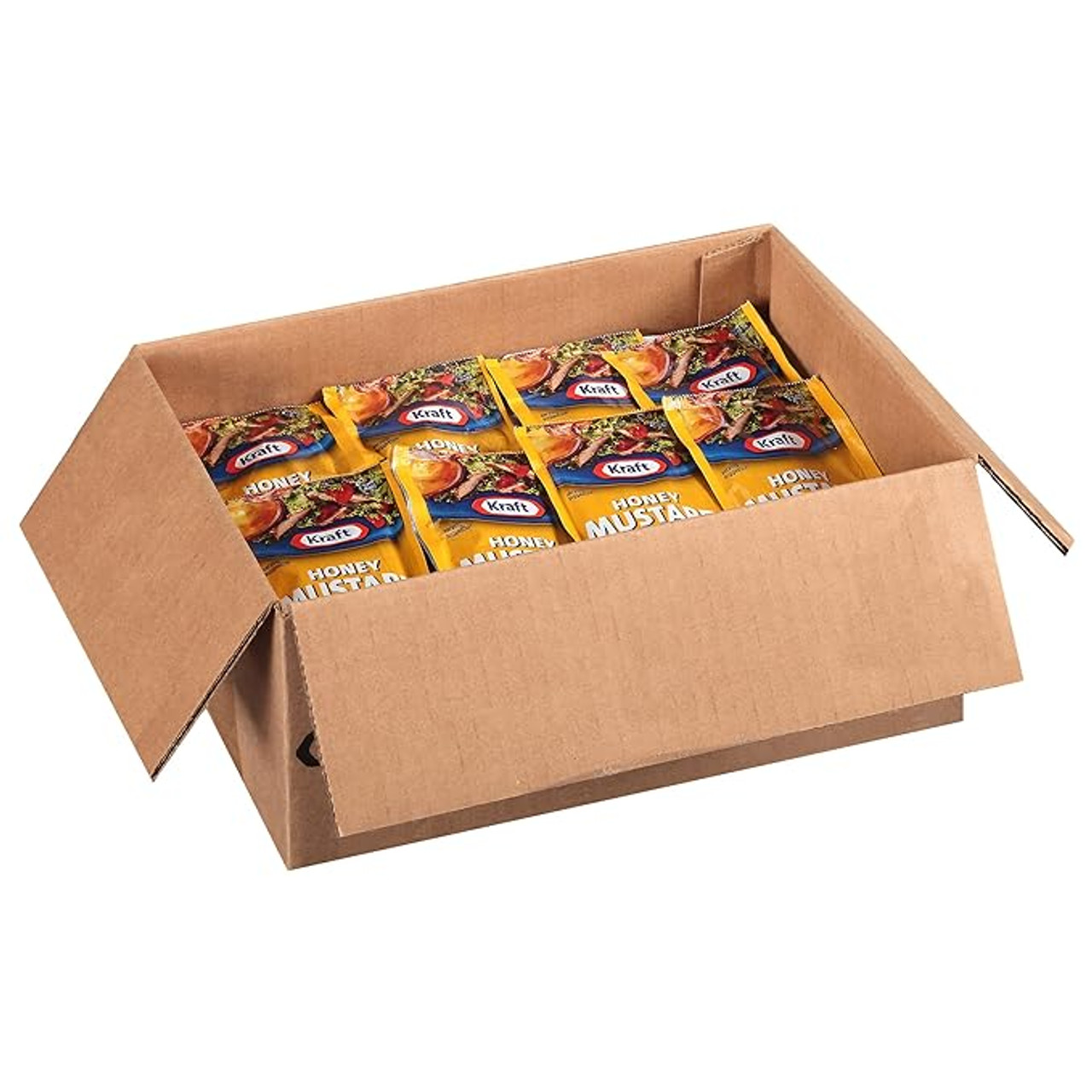 Kraft Honey Mustard Dressing Packet - 1.5 oz. (60/Case), Creamy Richness - Chicken Pieces