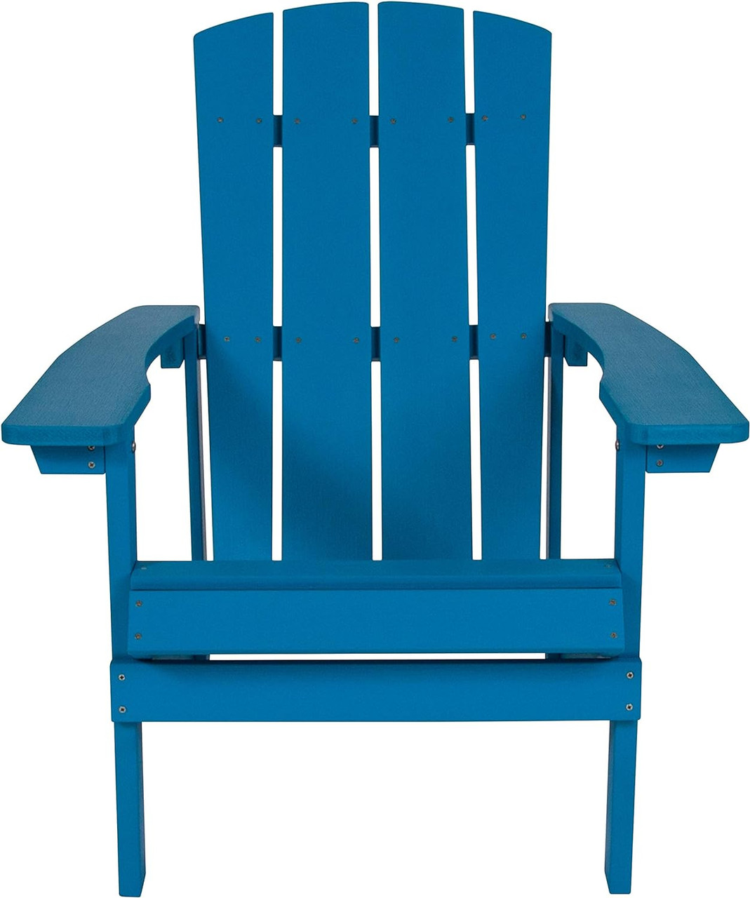 Flash Furniture 35"H, Resin, Blue 29 1/2"W  J-C14501-BLU-GG Charlestown Adirondack Chair - Chicken Pieces