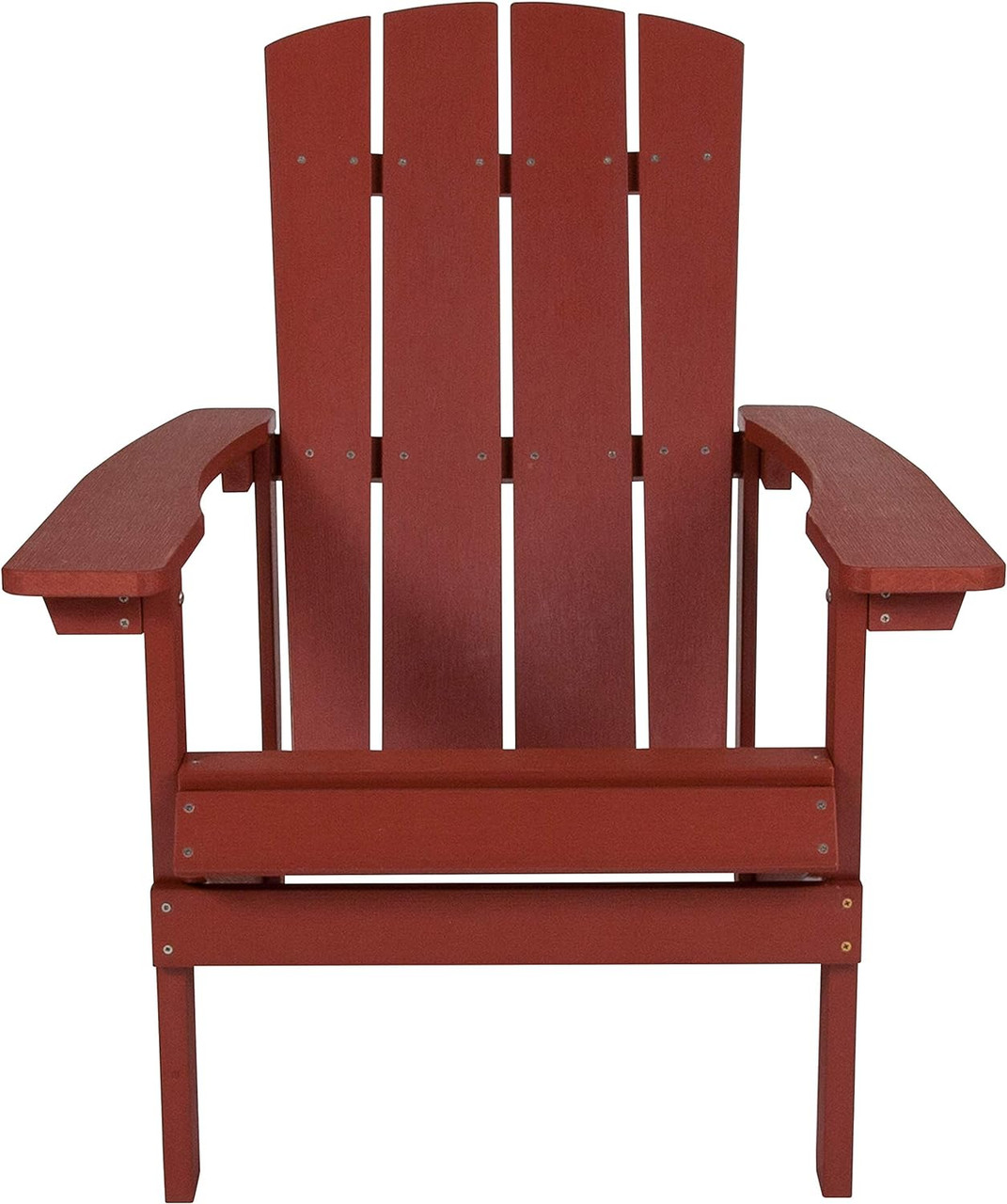 Flash Furniture Red 35"H, 29 1/2"W JJ-C14501-RED-GG Charlestown Adirondack Chair Resin - Chicken Pieces