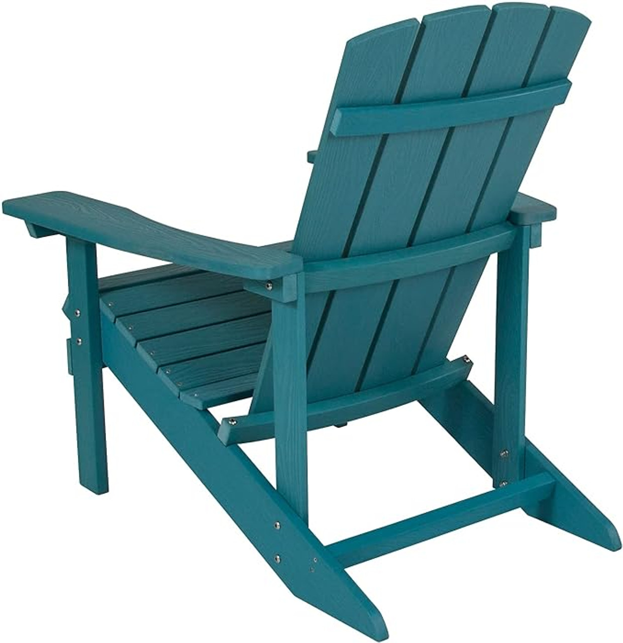 Flash Furniture 35"H, 29 1/2"W Resin, Sea Foam JJ-C14501-SFM-GG Charlestown Adirondack Chair - Chicken Pieces