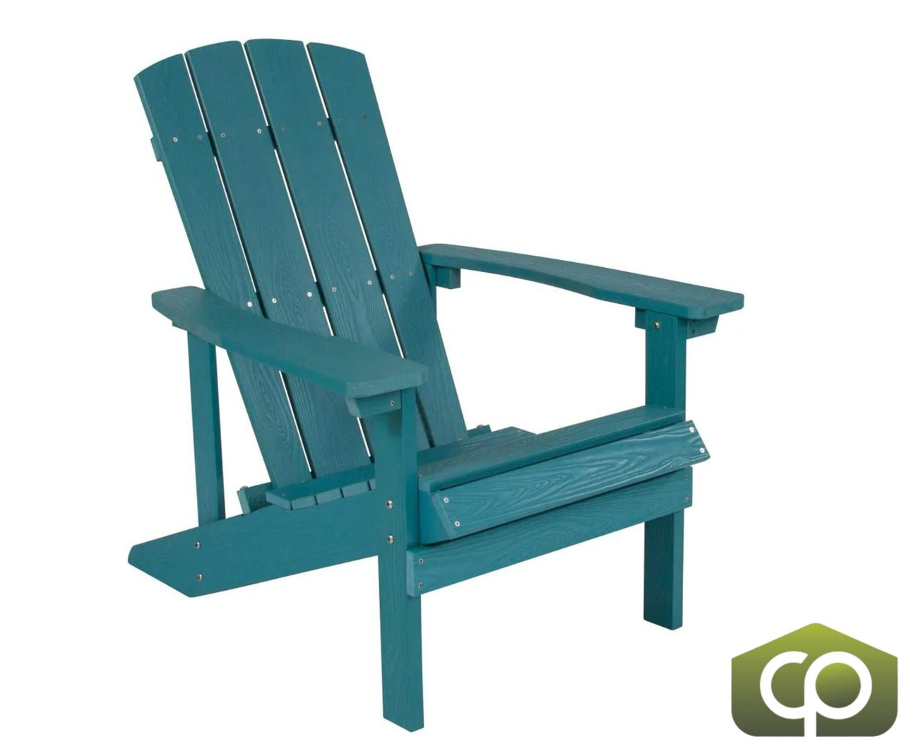 Flash Furniture 35"H, 29 1/2"W Resin, Sea Foam JJ-C14501-SFM-GG Charlestown Adirondack Chair - Chicken Pieces