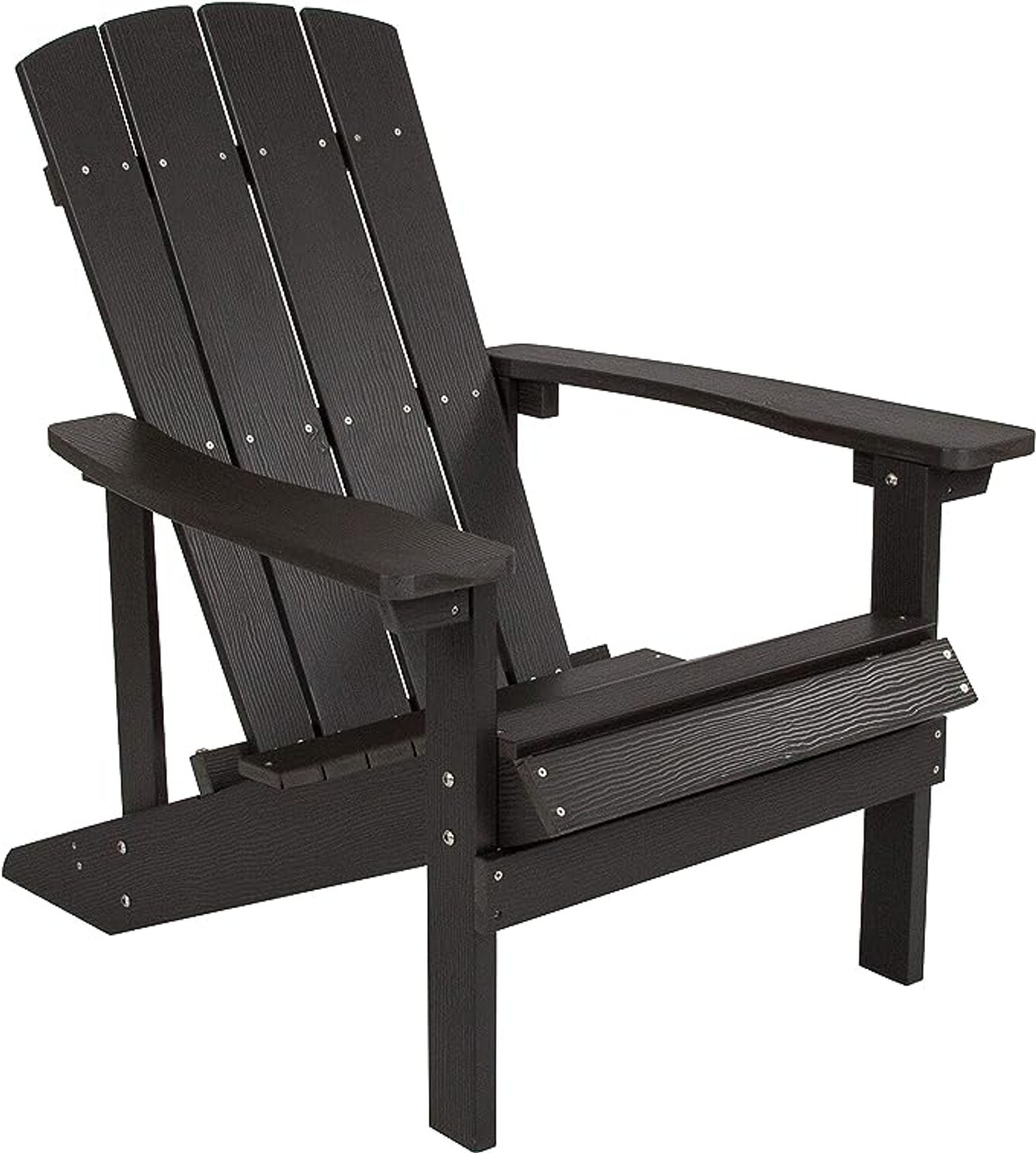 Flash Furniture 35"H, Resin, 29 1/2"W Slate Gray JJ-C14501-SLT-GG Charlestown Adirondack Chair - Chicken Pieces