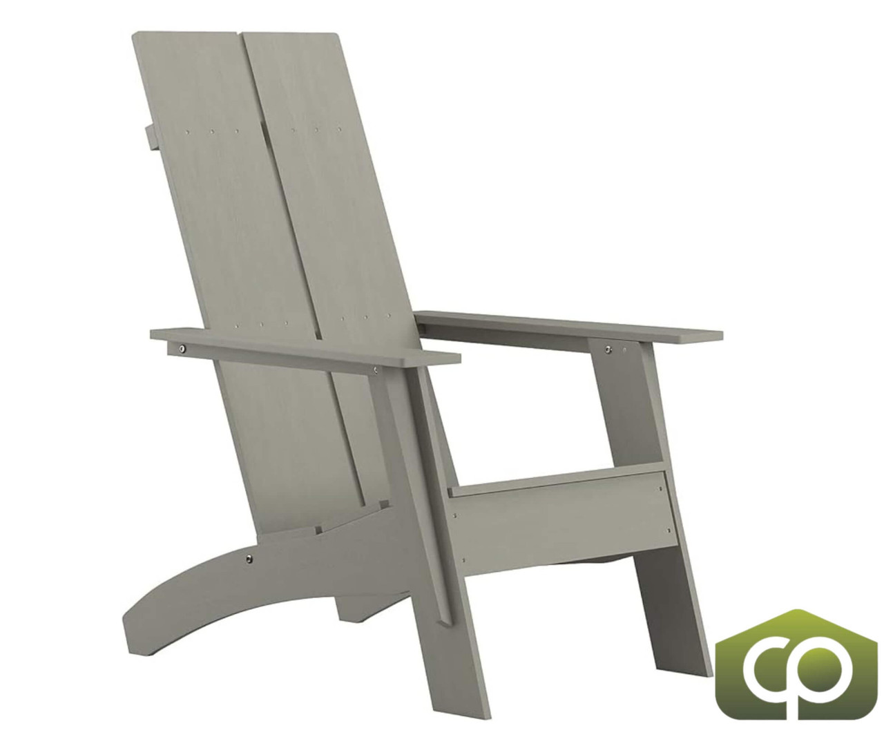 Flash Furniture 39 1/2"H, 30 1/2"W Resin, Gray JJ-C14509-GY-GG Sawyer Adirondack Chair - Chicken Pieces