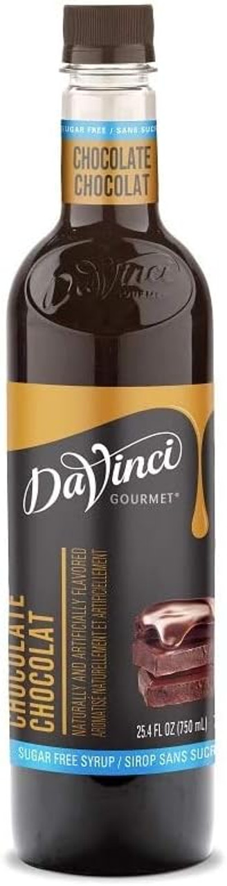 DaVinci Gourmet Sugar-Free 750 mL Chocolate Zero Calories Flavoring Syrup - Chicken Pieces