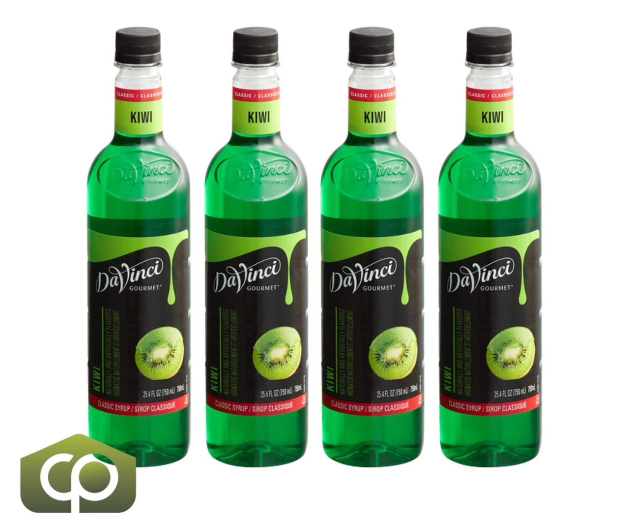 DaVinci Gourmet Classic Kiwi Flavoring Syrup 750 mL - Tangy Sweetness - Chicken Pieces