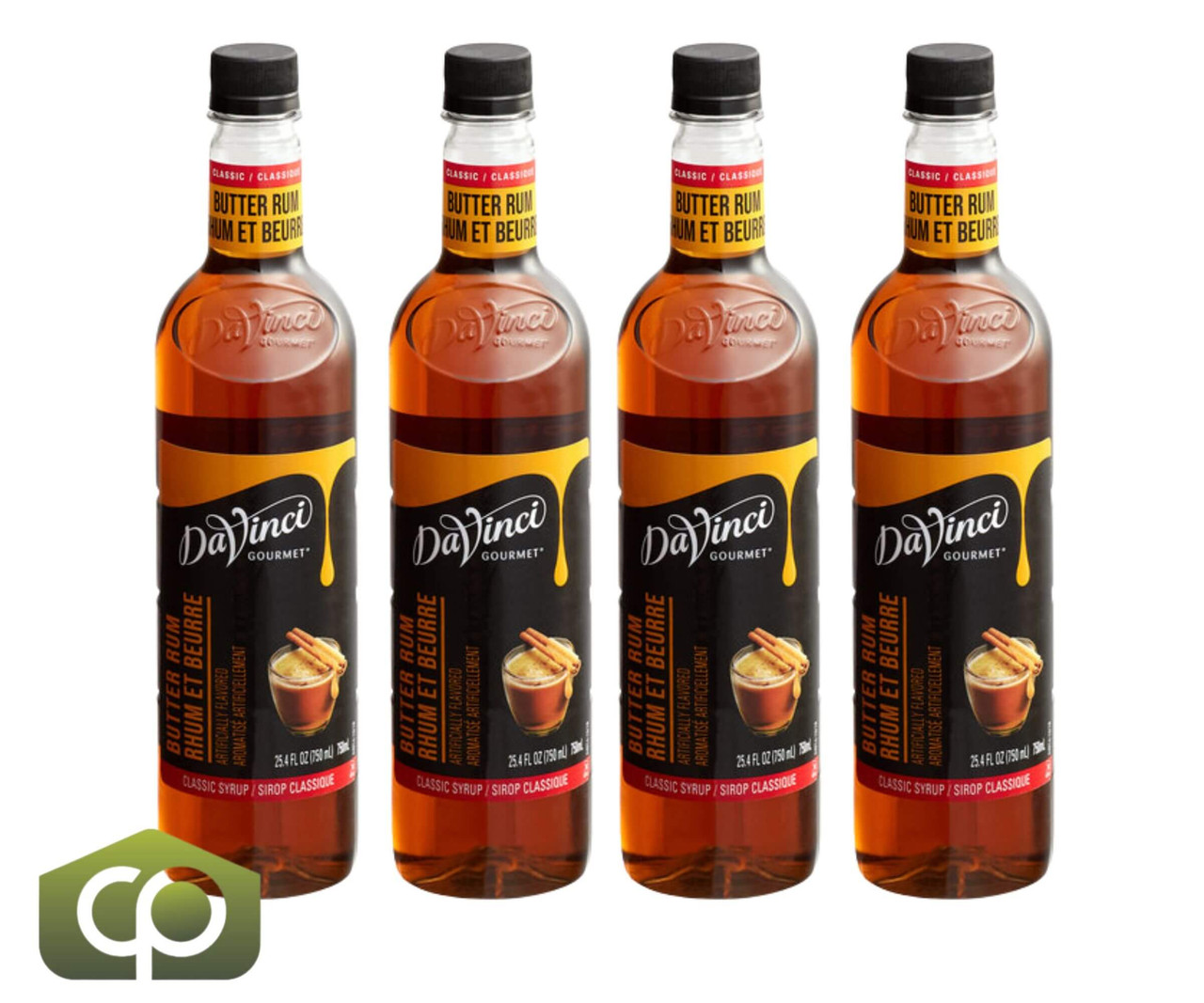 DaVinci Gourmet Classic Butter Rum Flavoring Smoothness Syrup 750 mL