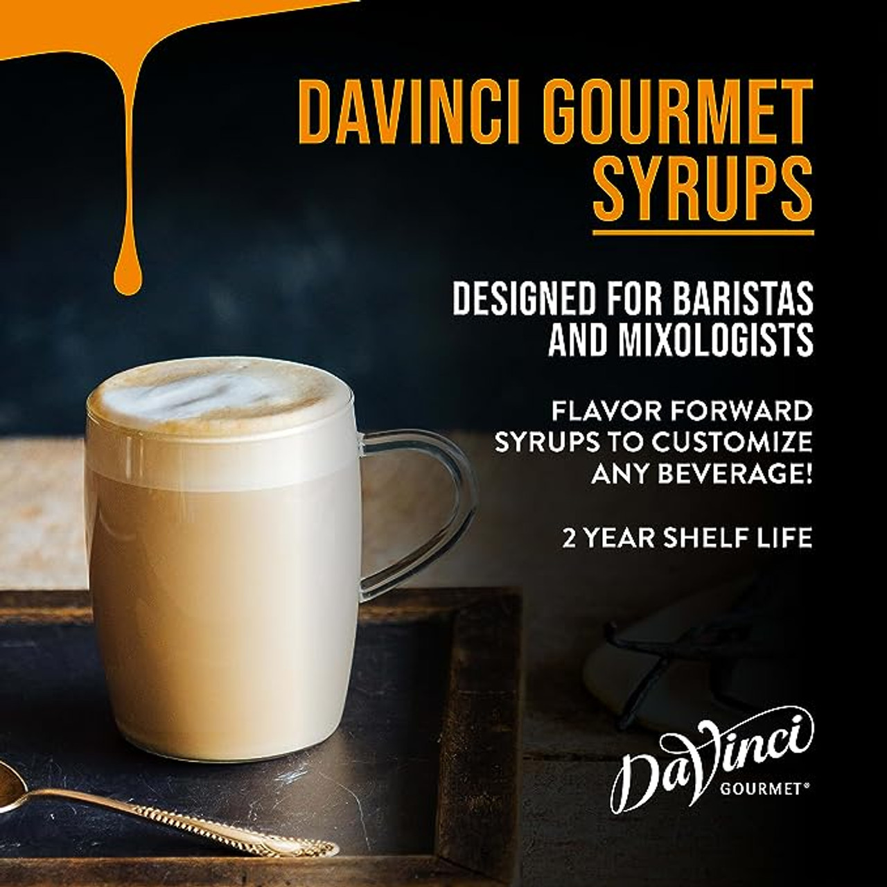 DaVinci Gourmet Classic Coffee Liqueur Syrup - 4 x 750 ml Plastic