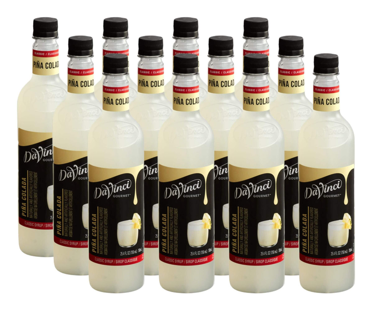 DaVinci Gourmet Classic Pina Colada Pure Cane Flavoring Syrup 750 mL - Chicken Pieces