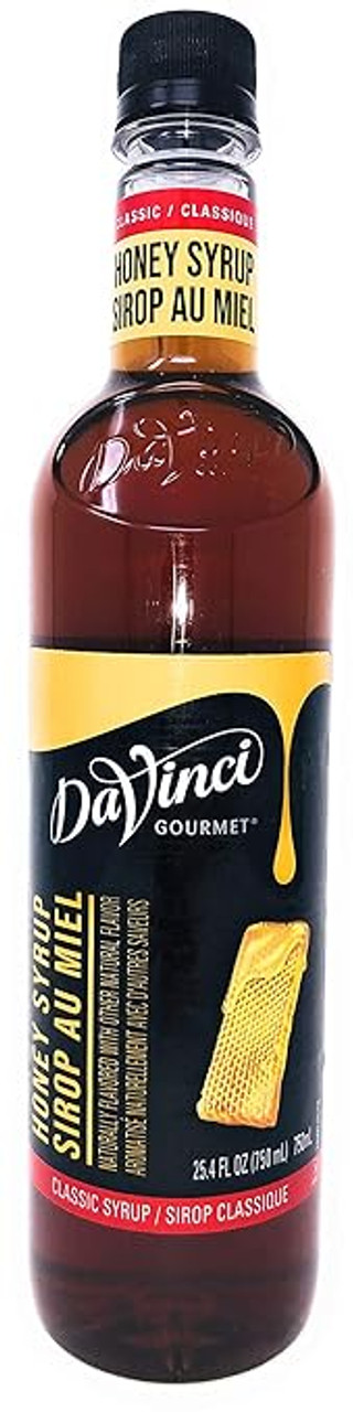 DaVinci Gourmet Classic Honey Sweetener Syrup 750 mL - Pure Cane Sugar - Chicken Pieces