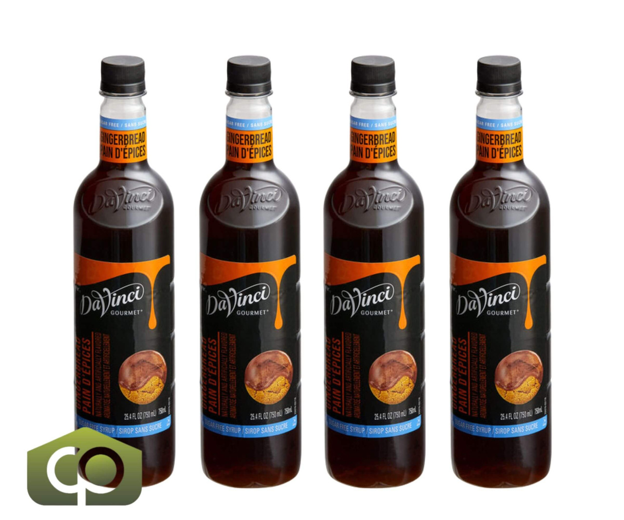 DaVinci Gourmet Sugar-Free Gingerbread Flavoring Syrup 750 mL Irresistible Spice - Chicken Pieces