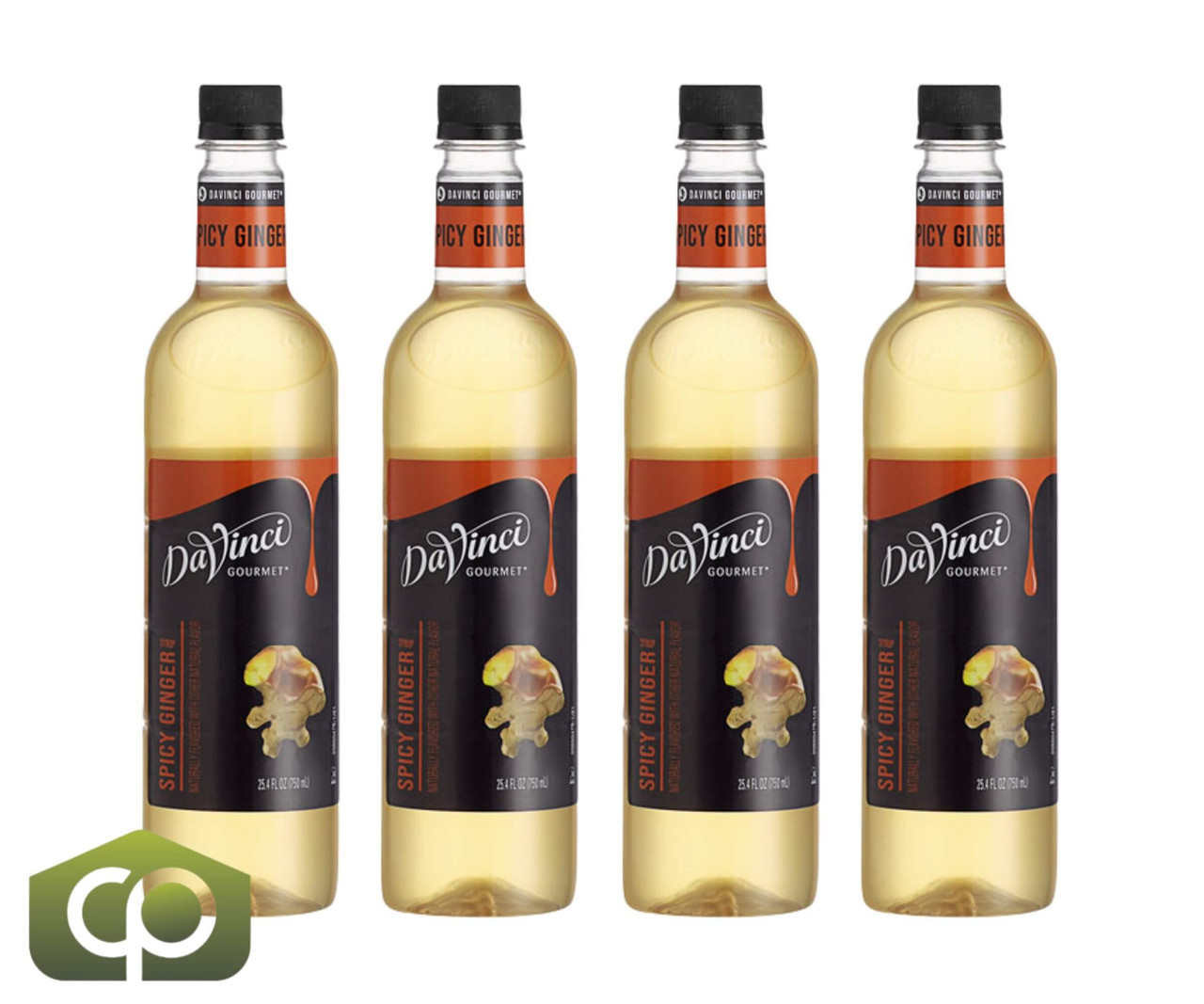 DaVinci Gourmet Classic Sweet and Spiced Ginger Flavoring Syrup 750 mL - Chicken Pieces