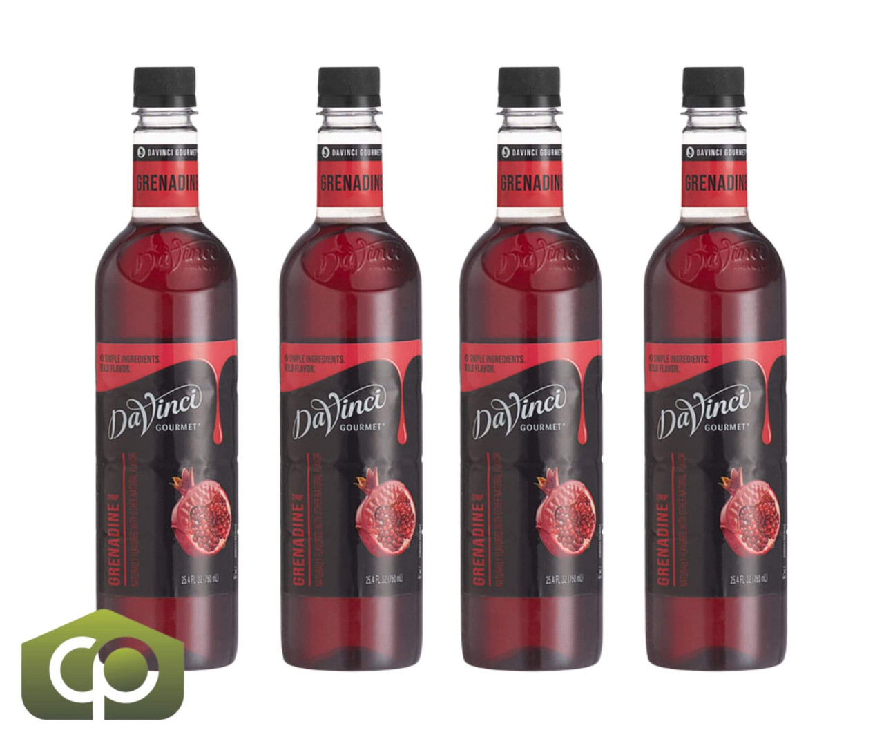 DaVinci Gourmet Classic Grenadine Flavoring Tart Pomegranate Syrup 750 mL - Chicken Pieces