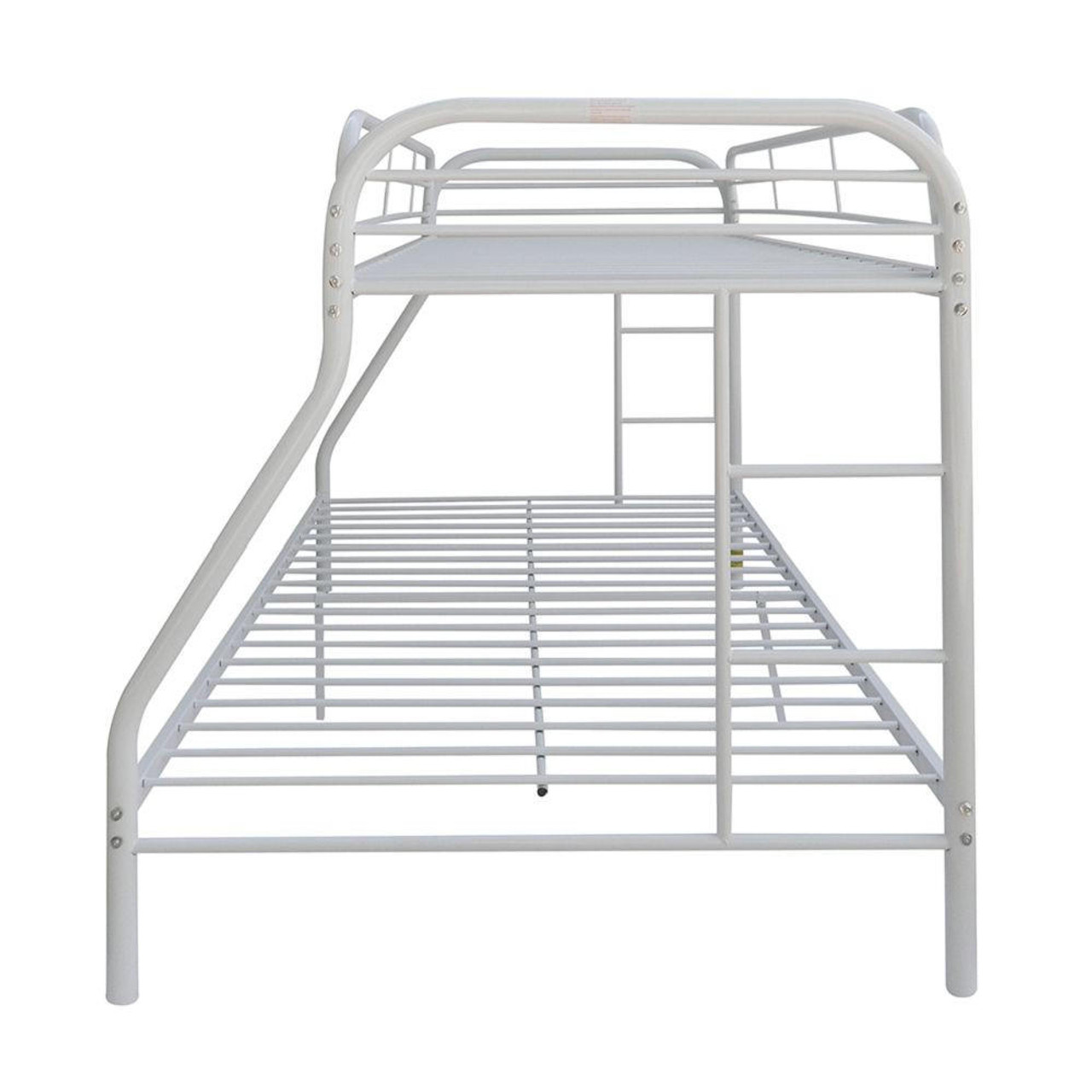 homeroots bed & bath White  Twin Over Full Size Bunk Bed 