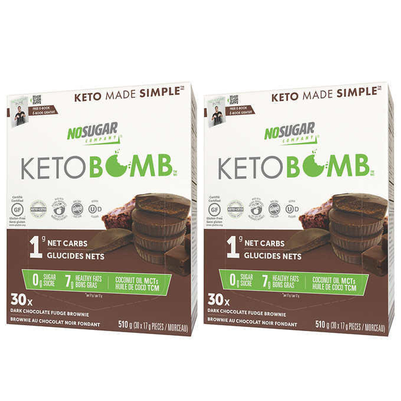 No Sugar Company No Sugar Keto Bomb - 510g, Sugar-Free, Rich in Healthy Fats (6/Case) 