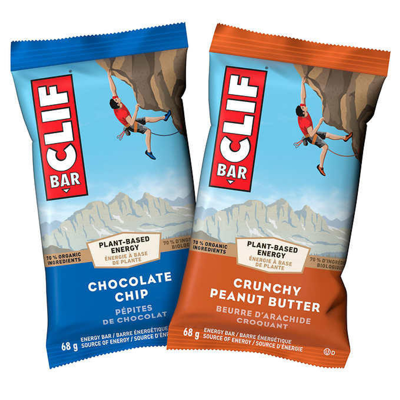  Clif Bar Energy Bars Variety Pack - 22 Bars x 68g (6/Case) 