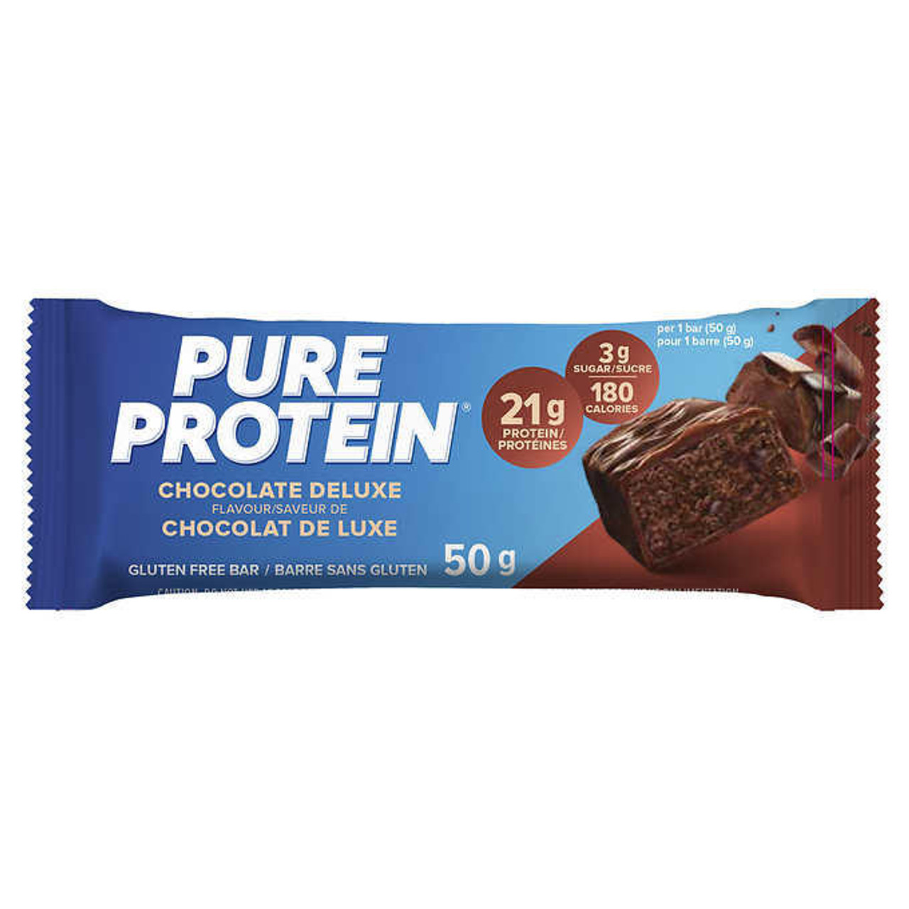  Pure Protein Bar Variety Pack - 18 Bars x 50g (1.76 oz), Gluten-Free (6/Case) 