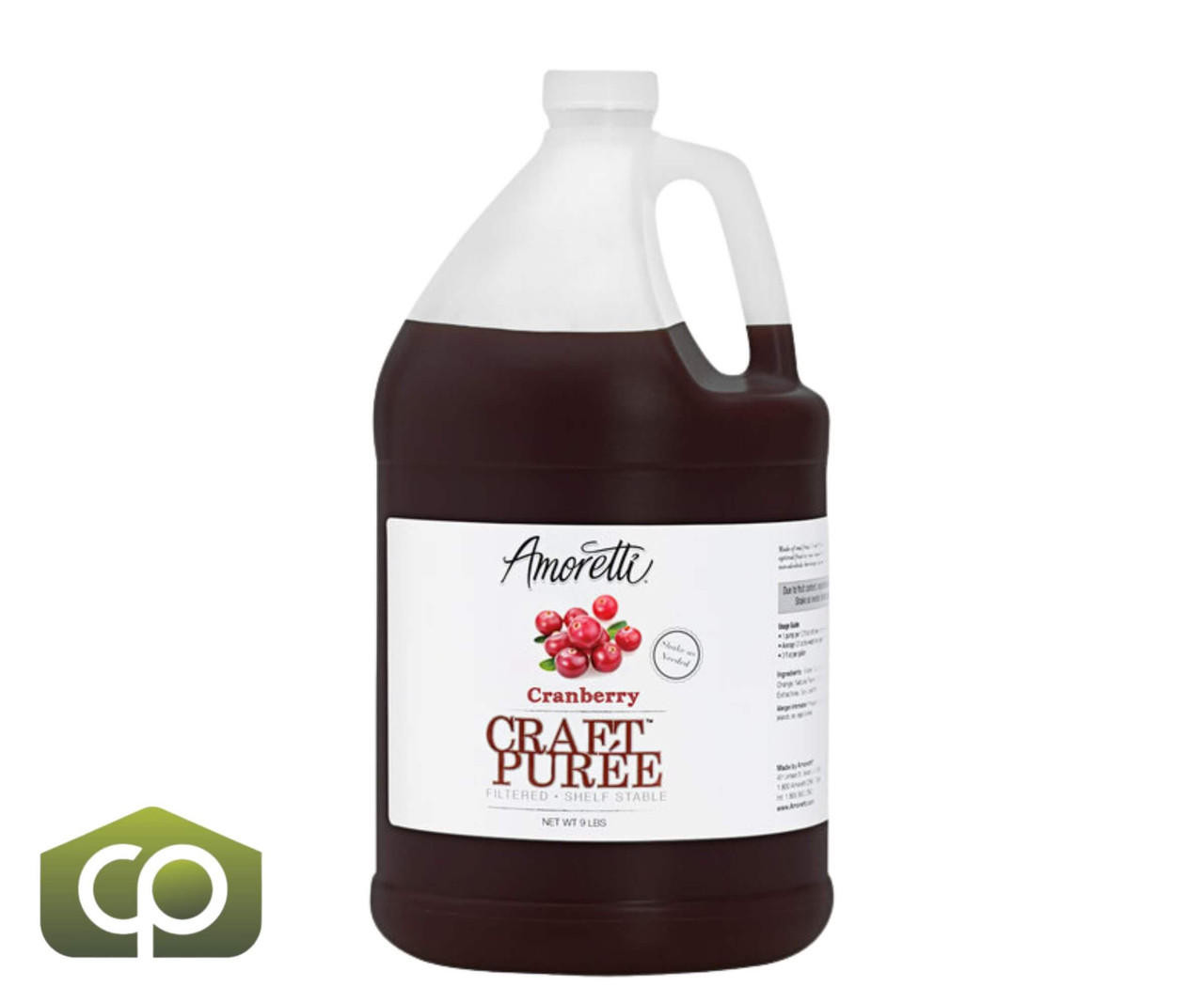 AMORETTI Amoretti Cranberry Craft Puree 1 Gallon - Bursting with Fresh Tartness 