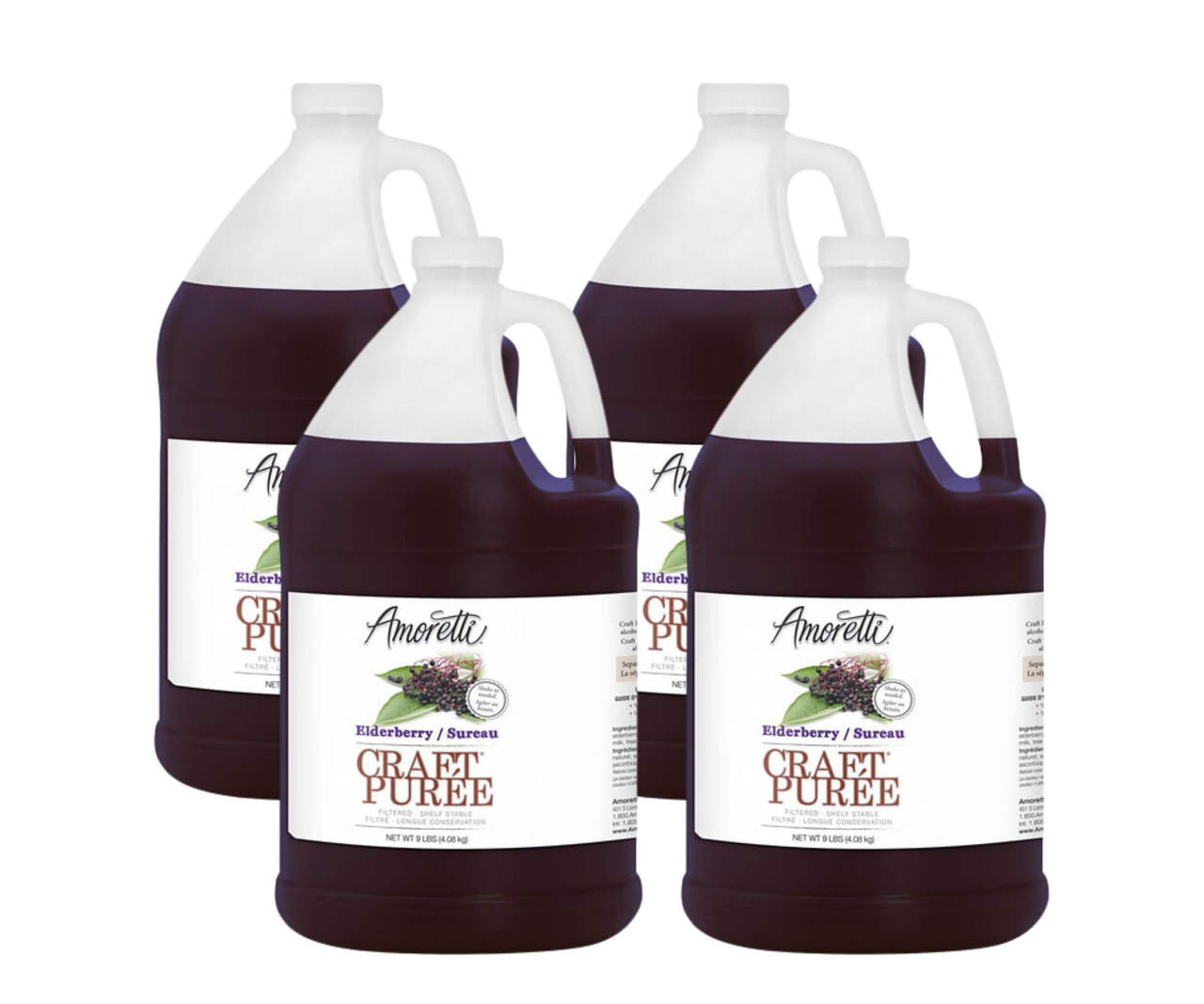 AMORETTI Amoretti Elderberry Craft Puree 1 Gallon - Embrace Fresh Tartness 