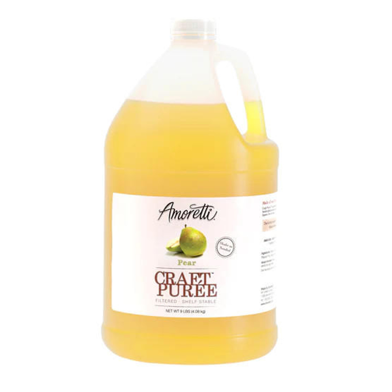AMORETTI Amoretti Pear Craft Puree 1 Gallon - Unleash Fresh Pear Elegance 