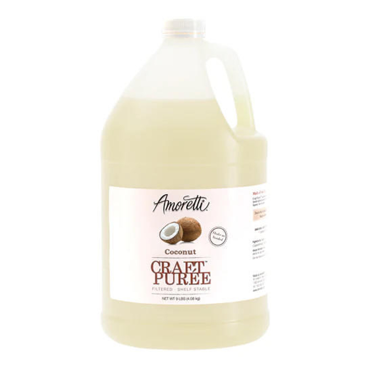 AMORETTI Amoretti Coconut Craft Puree 1 Gallon of Fresh Tropical Coconut Bliss 