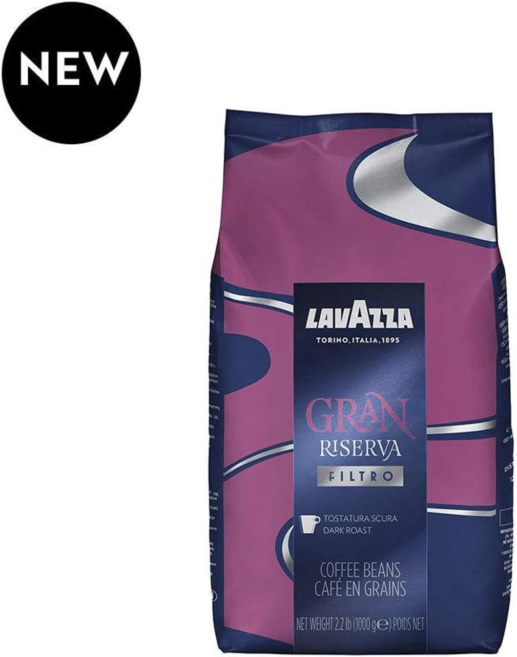 LAVAZZA Lavazza Gran Riserva Filtro Whole Bean Filter Coffee 2.2 lb. (6/Case) 