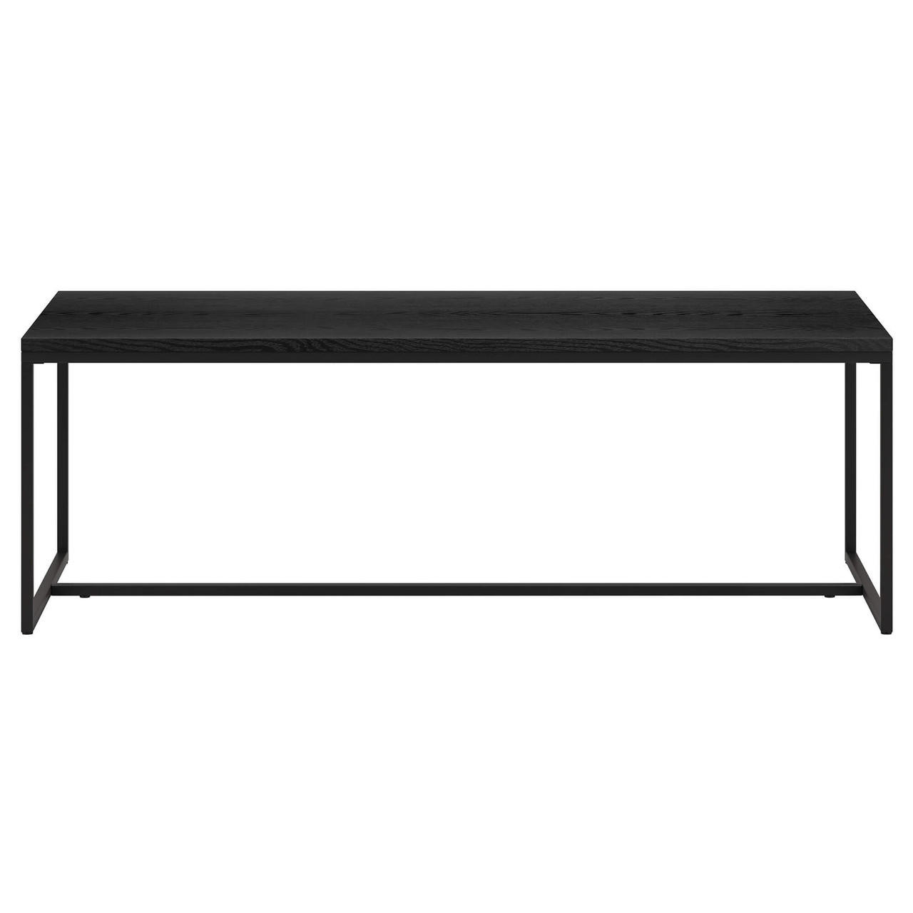 homeroots living room 47" Black Modern Rectangular Coffee Table 