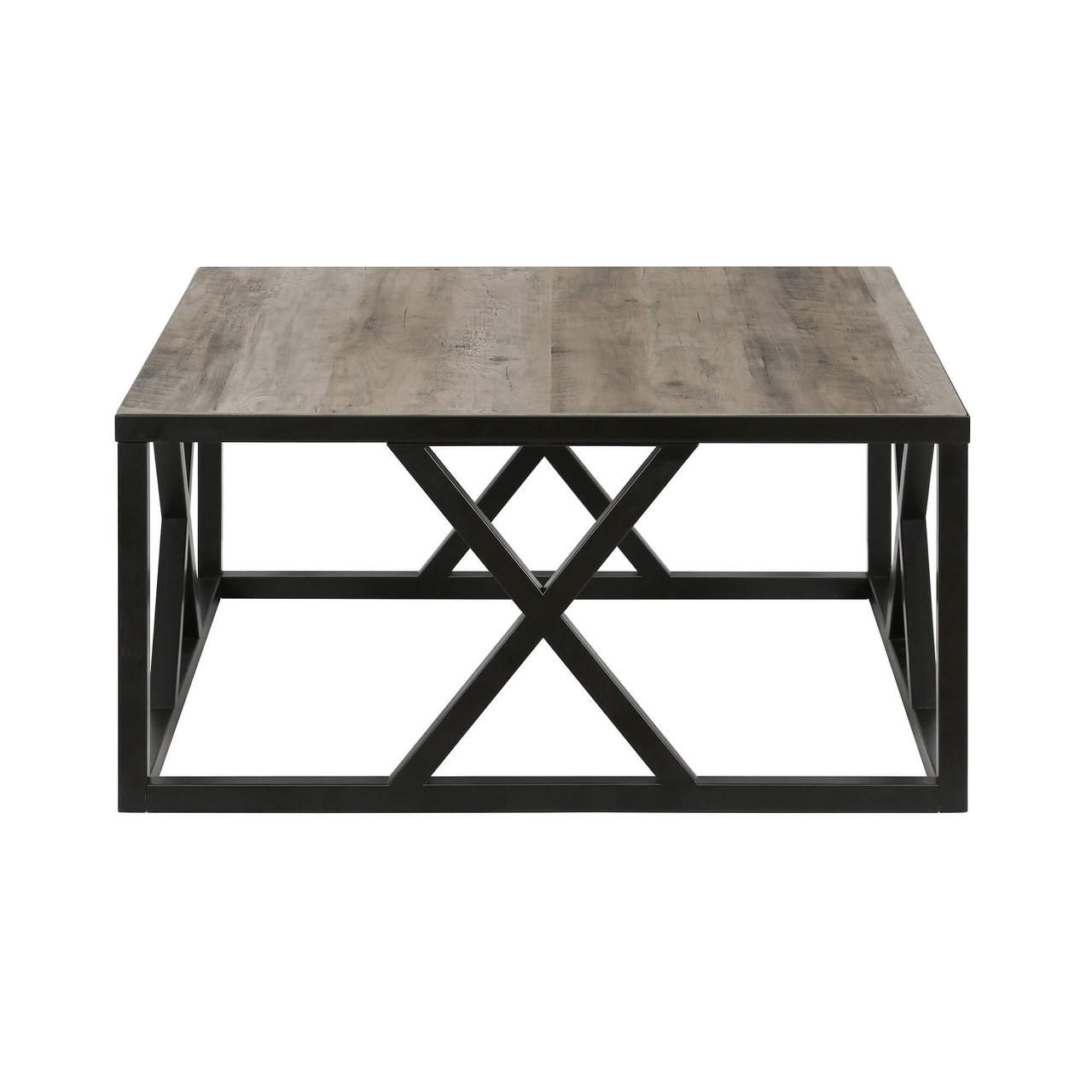 homeroots living room 35" Black Manufactured Wood Square Coffee Table - CP-HMEROOTS-521996 