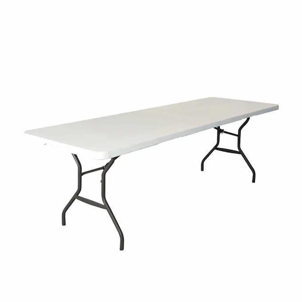 LIFETIME Lifetime 244 cm (8 ft.) UV-Protected Commercial Fold-in-Half Table - Portable 