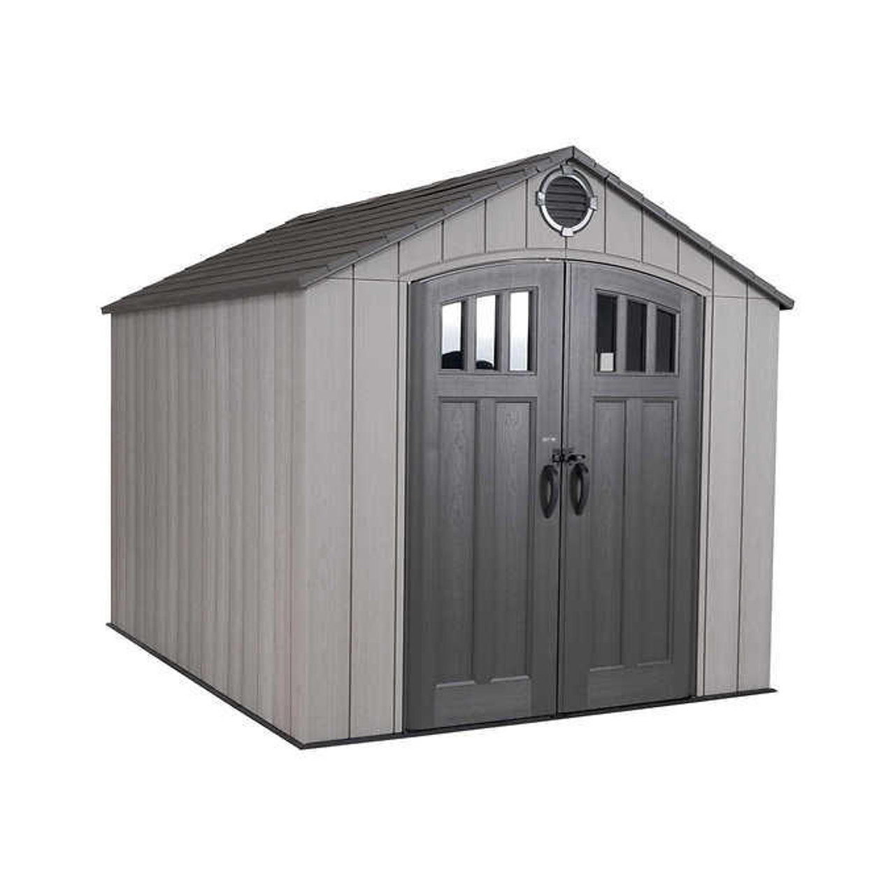 LIFETIME Lifetime 8 ft. x 10 ft. Outdoor Storage Shed - High-Density Polyethylene 