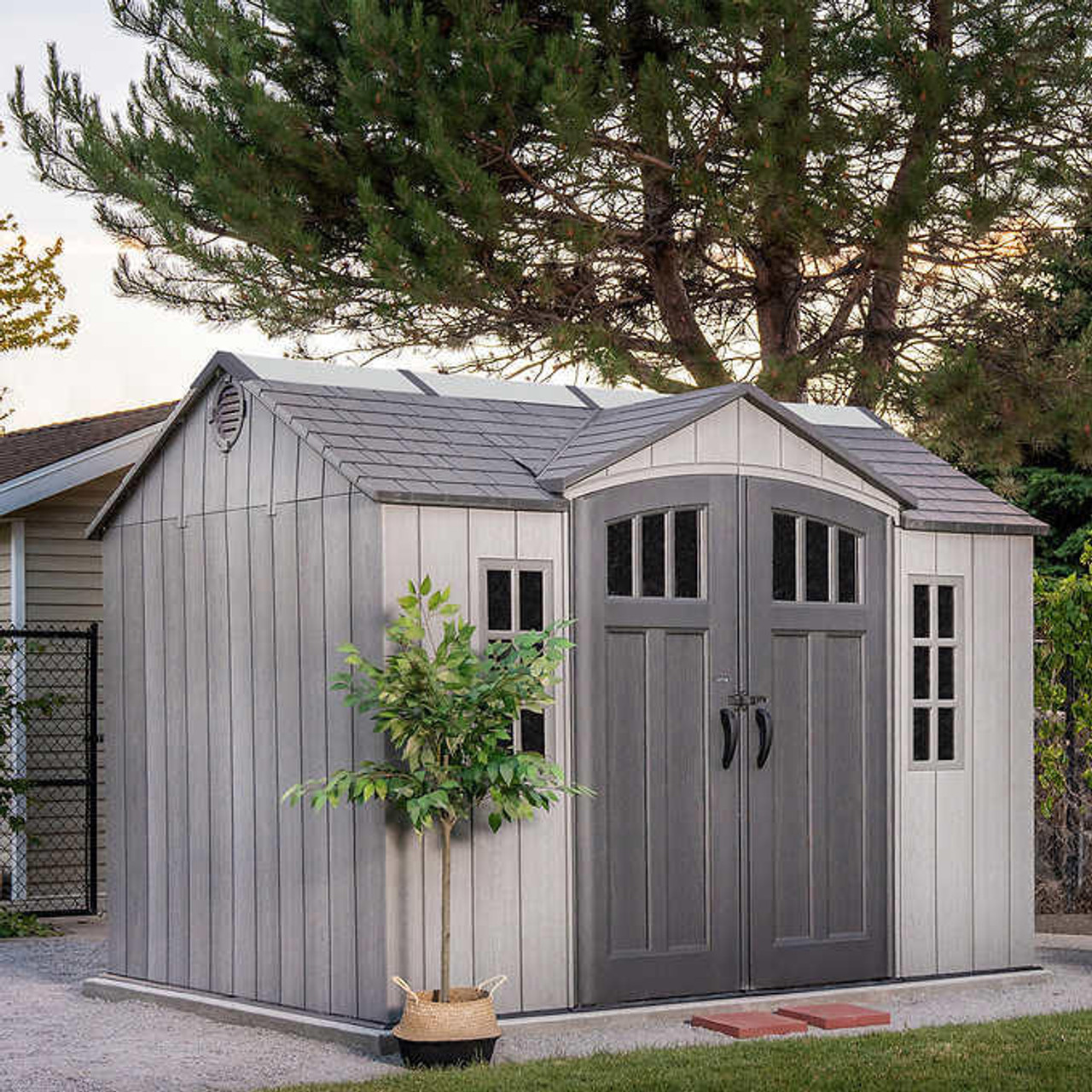 LIFETIME Lifetime 10 Ft. x 8 Ft. Outdoor Storage Shed - Attractive Design 