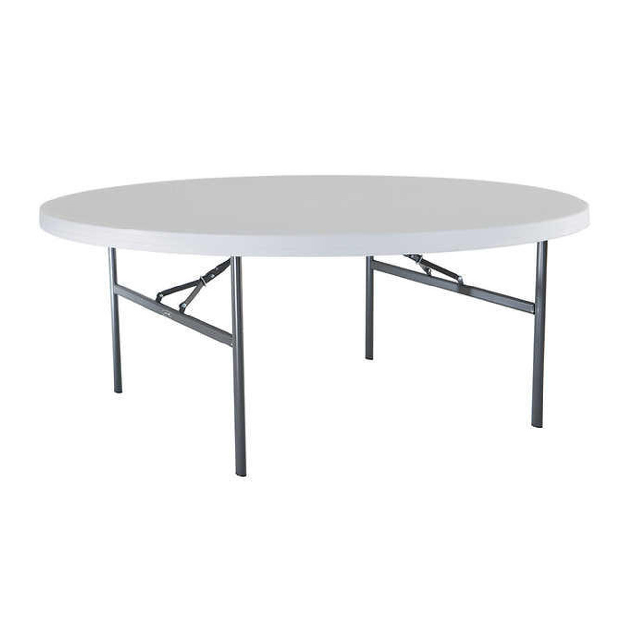 LIFETIME Lifetime Commercial 8 Round Tables 182.9 cm (72 in.) with 1 Table Cart 