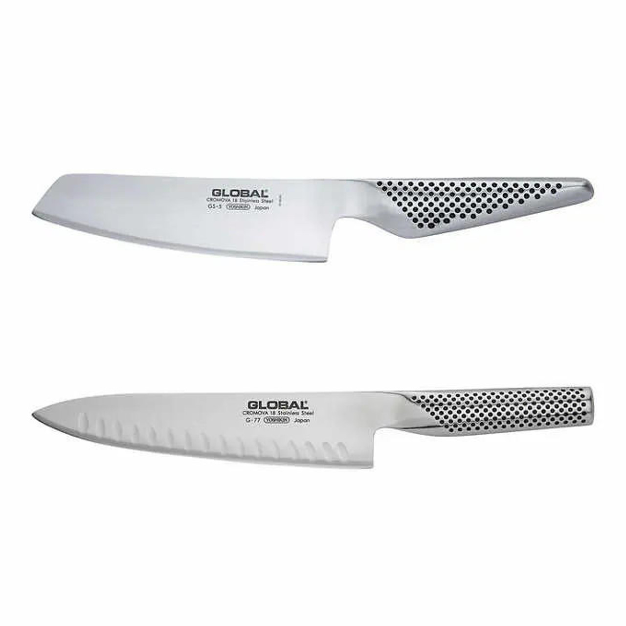  Global Knife Set, 2-Piece - Seamless Construction, Perfect Balance 