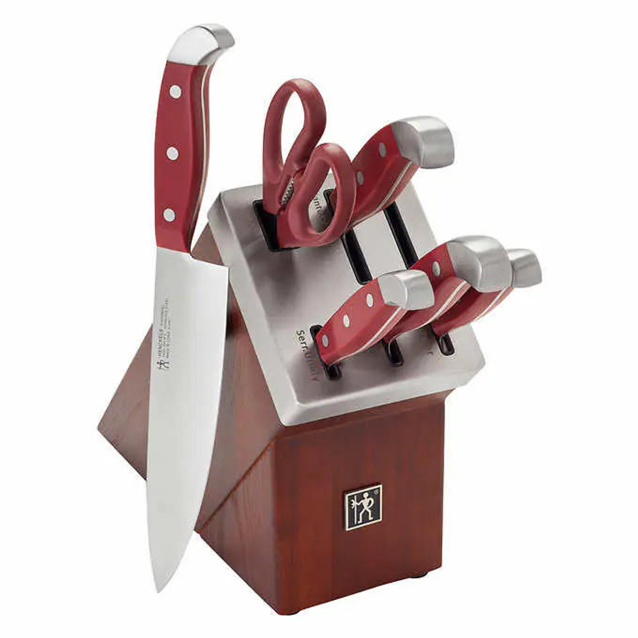  Henckels Statement 7-Piece Triple-Rivet Handle Self-Sharpening Knife Block Set 