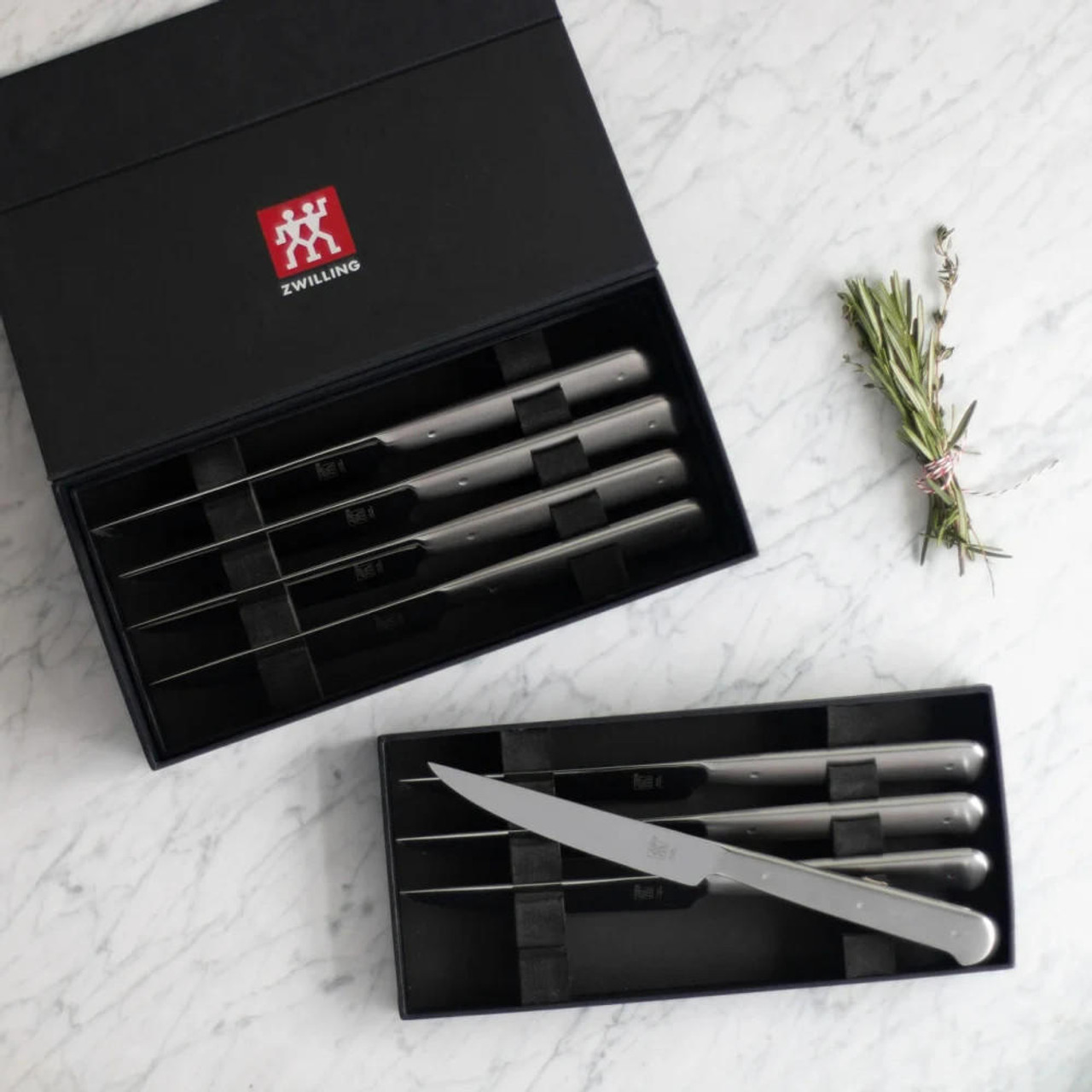 ZWILLING  Zwilling Porterhouse 8 Piece Steak Knife Set with Black Wood Presentation Box 