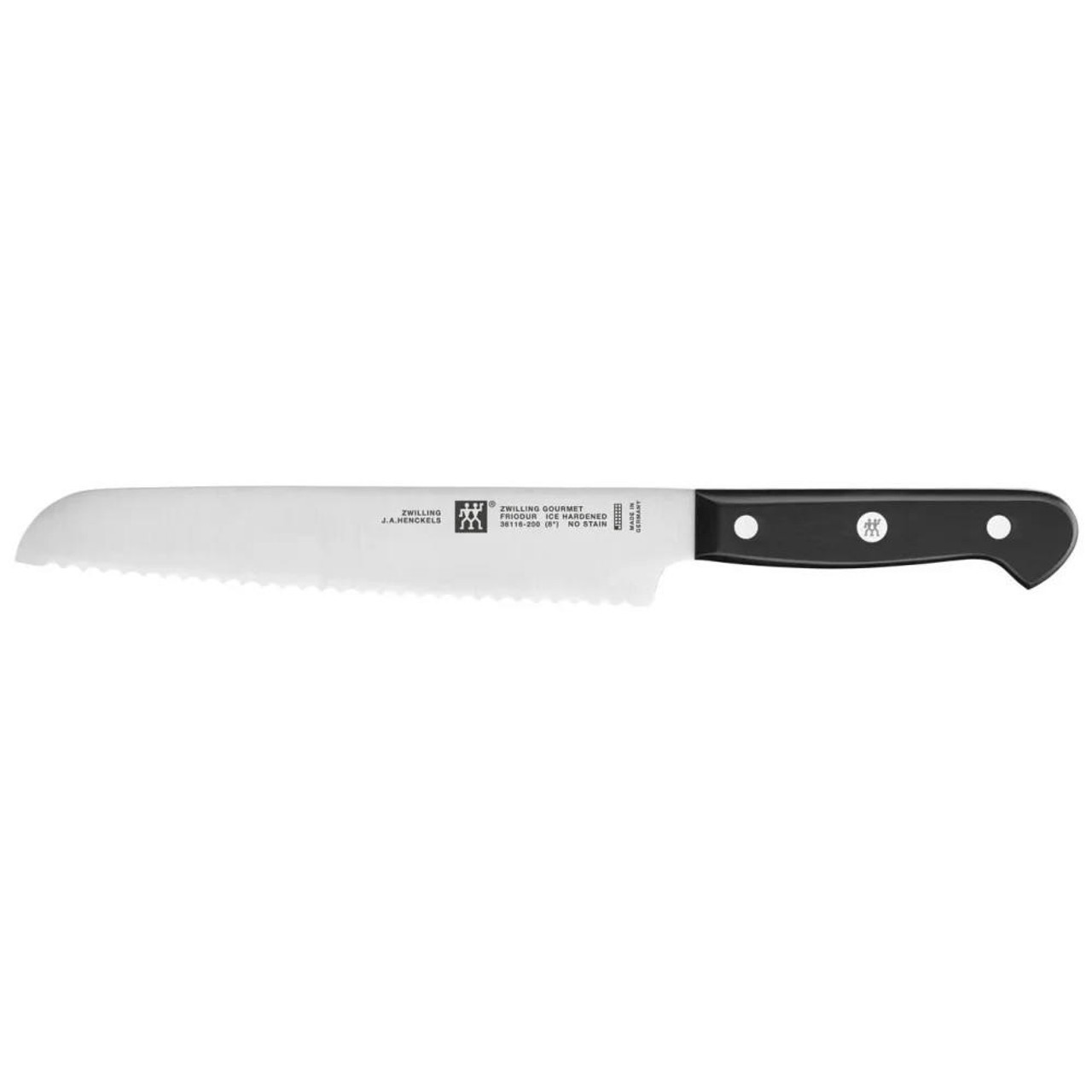 ZWILLING  Zwilling Black POM Handles Gourmet 7 Piece Knife Set with Rubberwood Block 