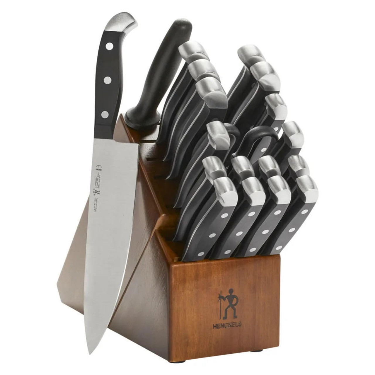 Henckels Triple-Rivet Handles Statement 20 Piece Knife Set with Hardwood Block 