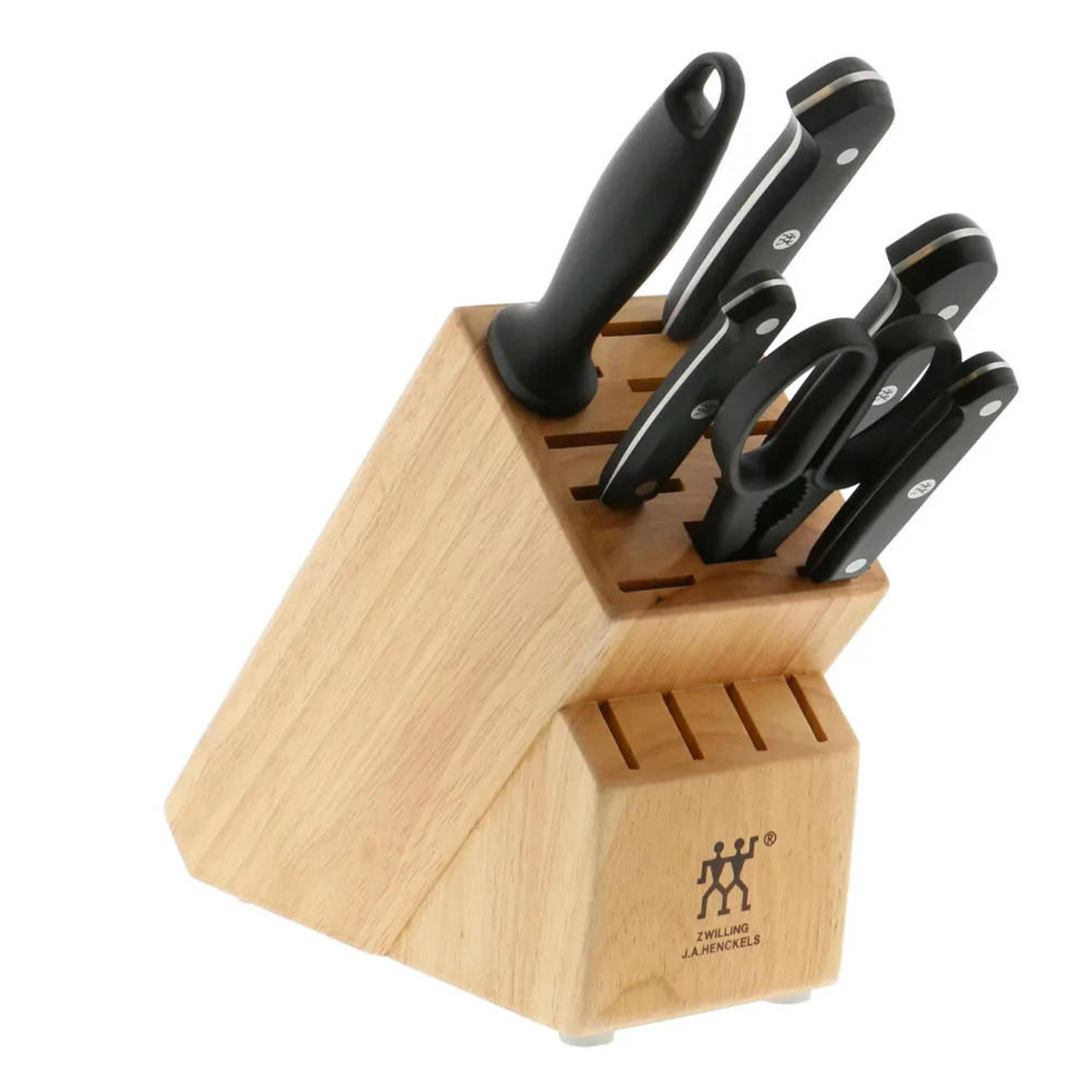ZWILLING  Zwilling High Carbon Stainless Gourmet 10 Piece Knife Set with Rubberwood Block 