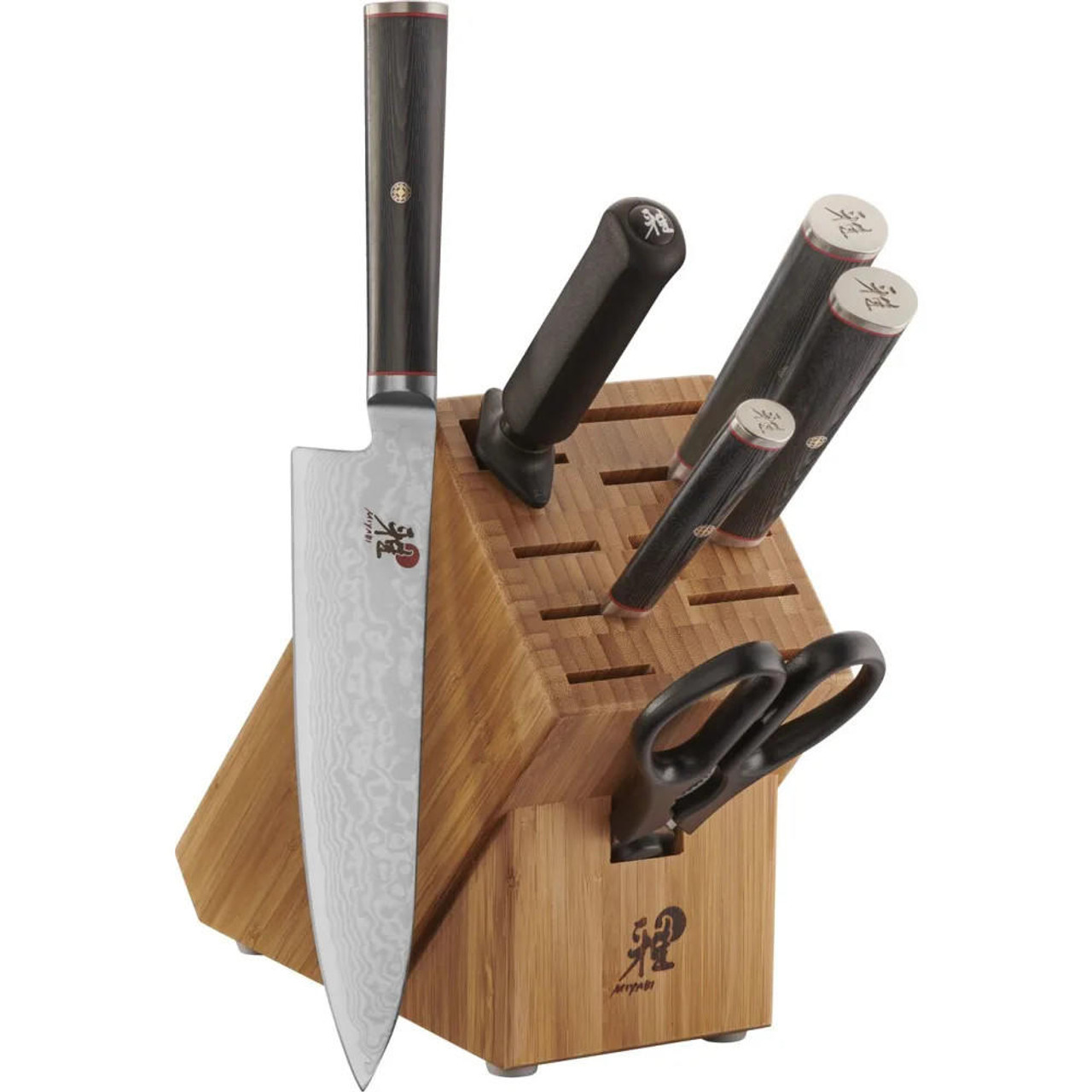 MIYABI  Miyabi Culinary Excellence Japanese Precision Kaizen 7-Piece Knife Block Set 