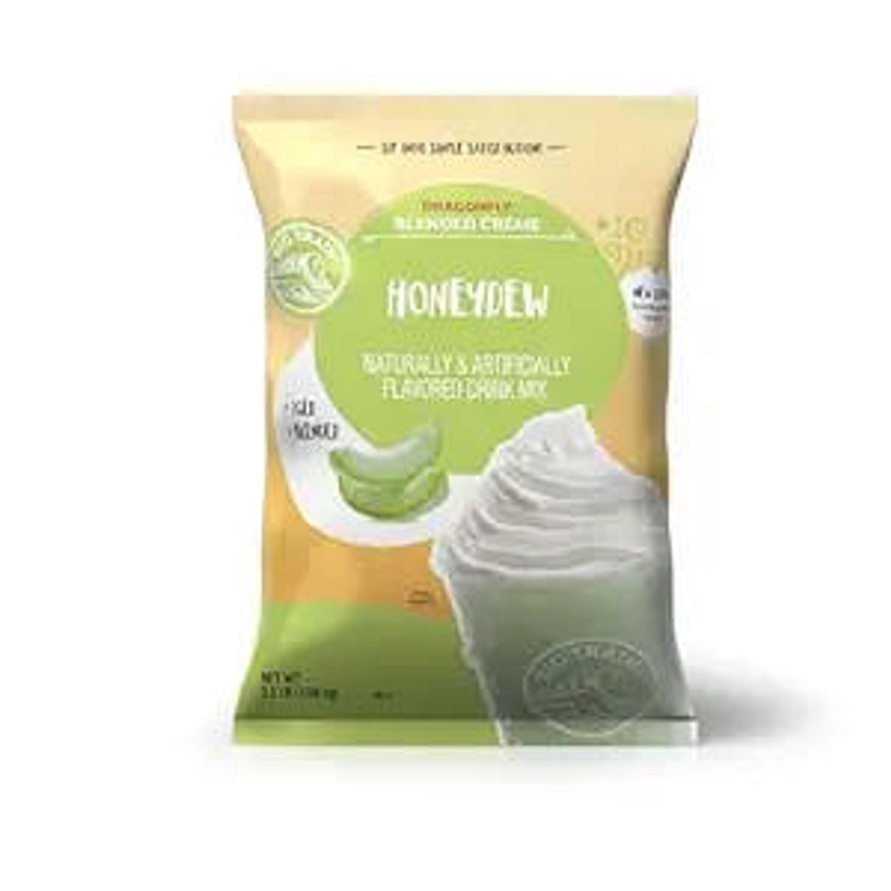  Big Train 3.5 lb. Dragonfly Honeydew Classic Blended Creme Frappe Mix (5/Case) 