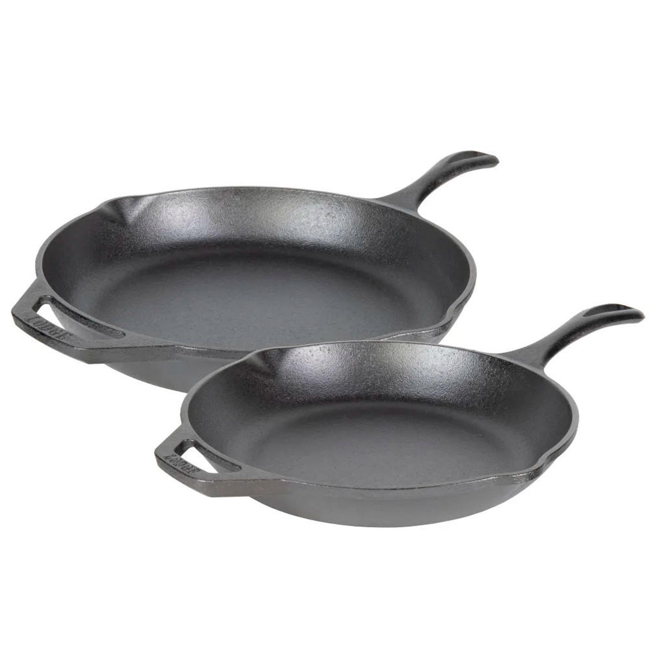LODGE Lodge 2-Piece Seasoned Skillet Set, Cast Iron - Chef Collection with Skillets 