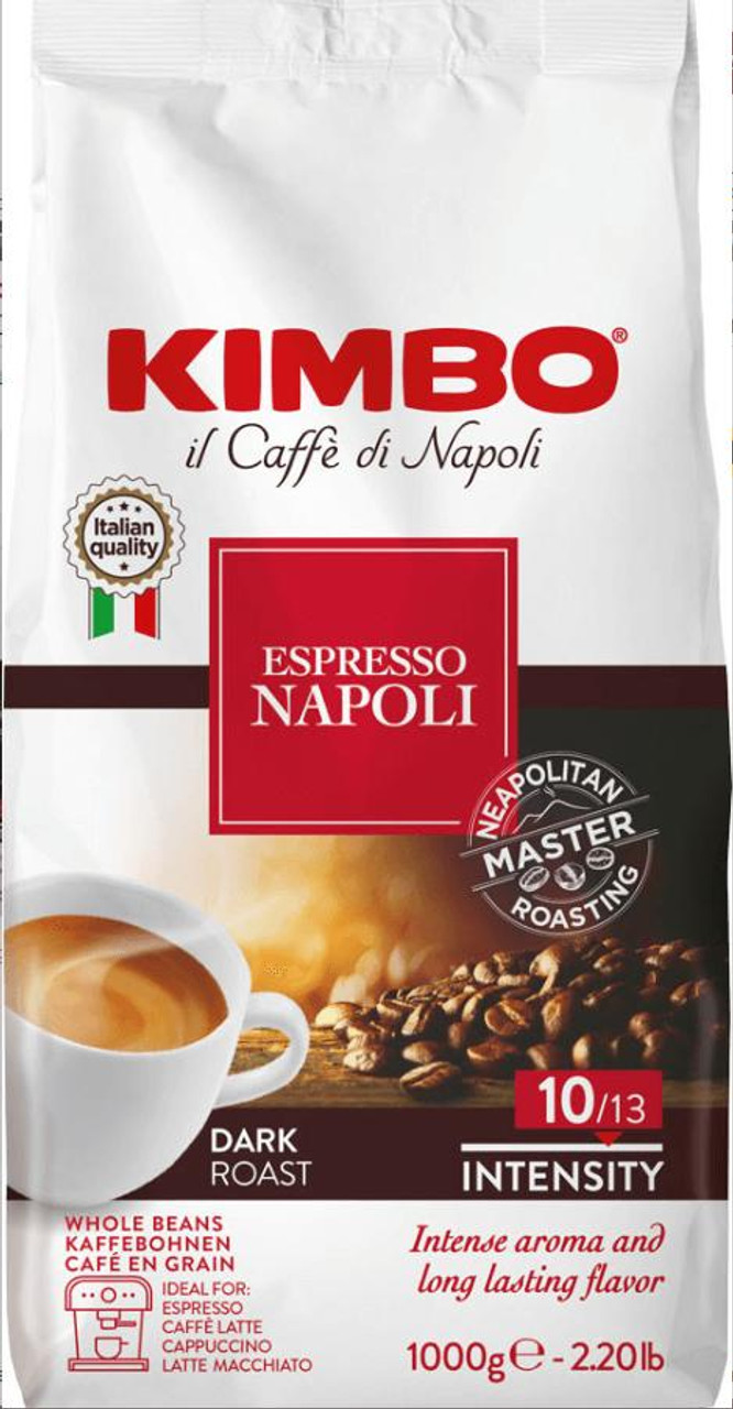  Kimbo NAPOLI Medium-Dark Roast Coffee Beans 1 Kg / 2.2 lbs (6/Case) 