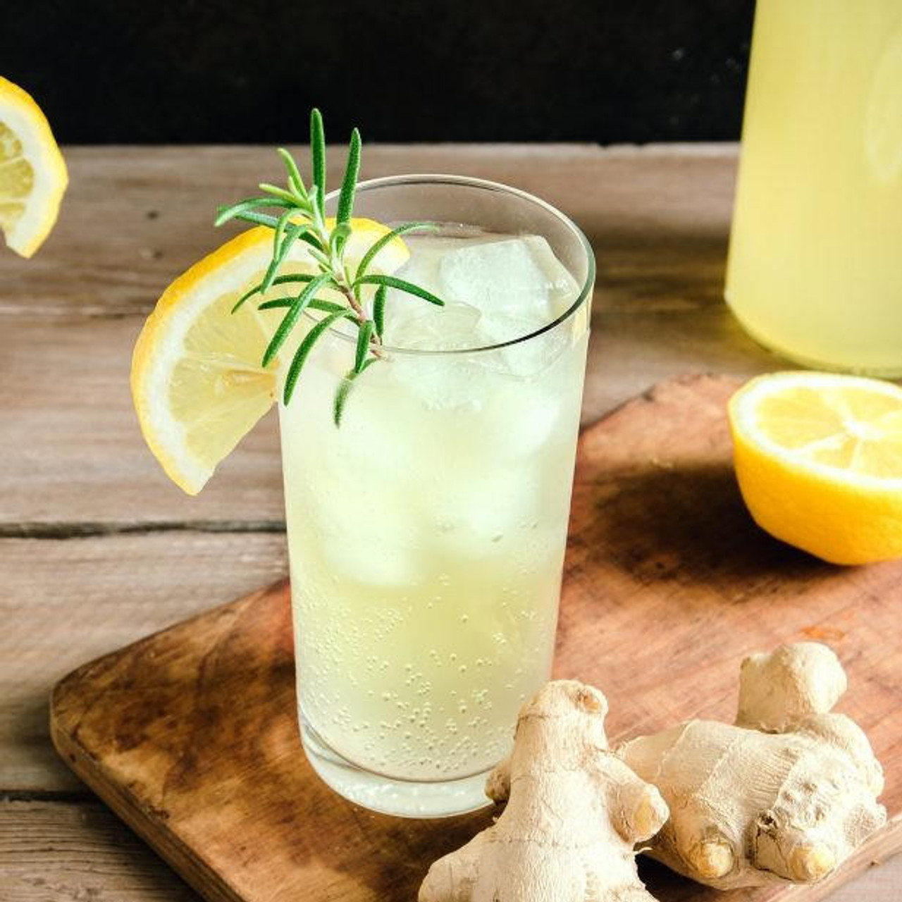  SHOTT Lemon, Ginger, and Honey Real Fruit Flavoring Syrup - 1 Liter Bottle 